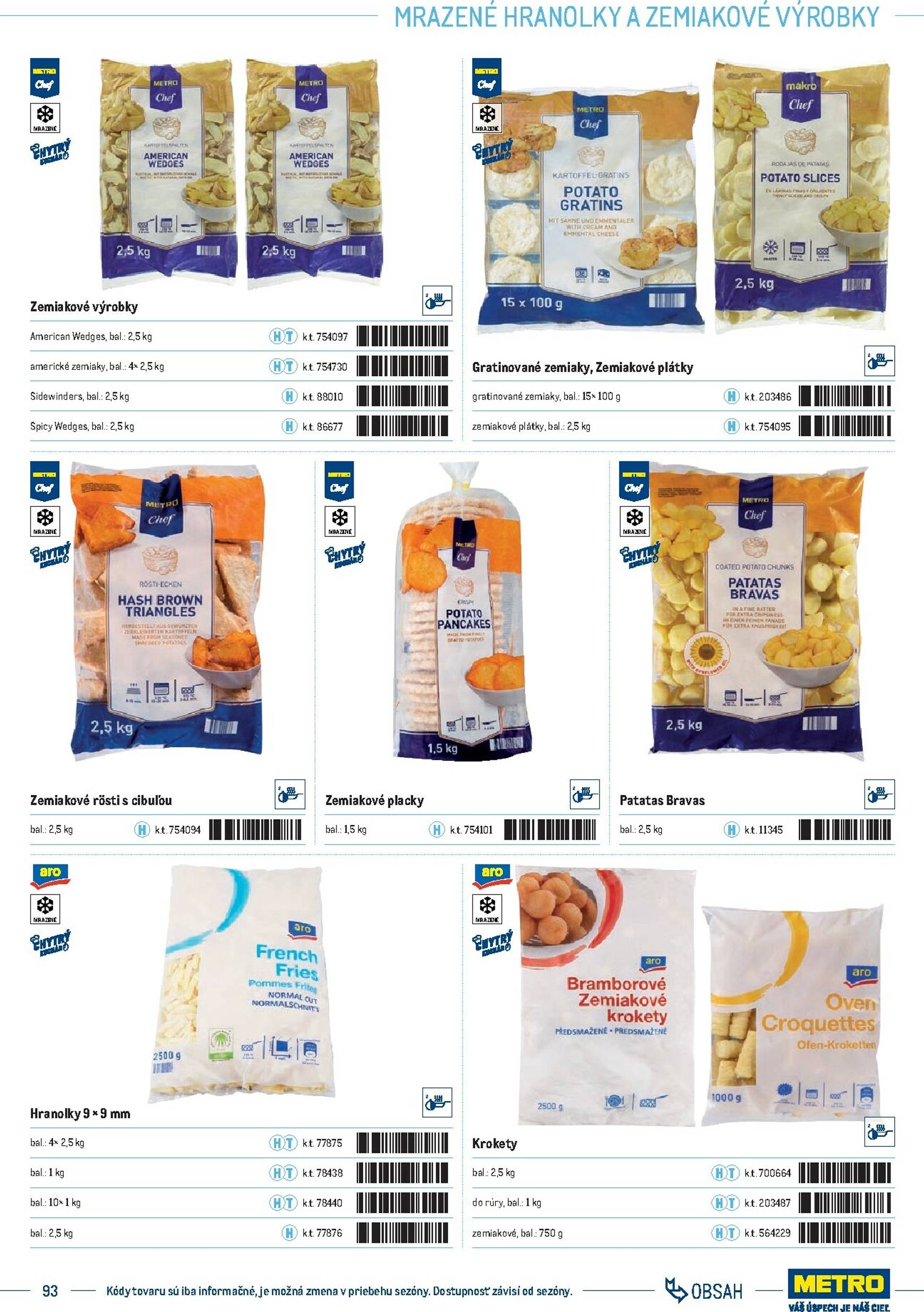 Page 93 of Aktuálny metro leták platný od stredy 01.10 do 31.12