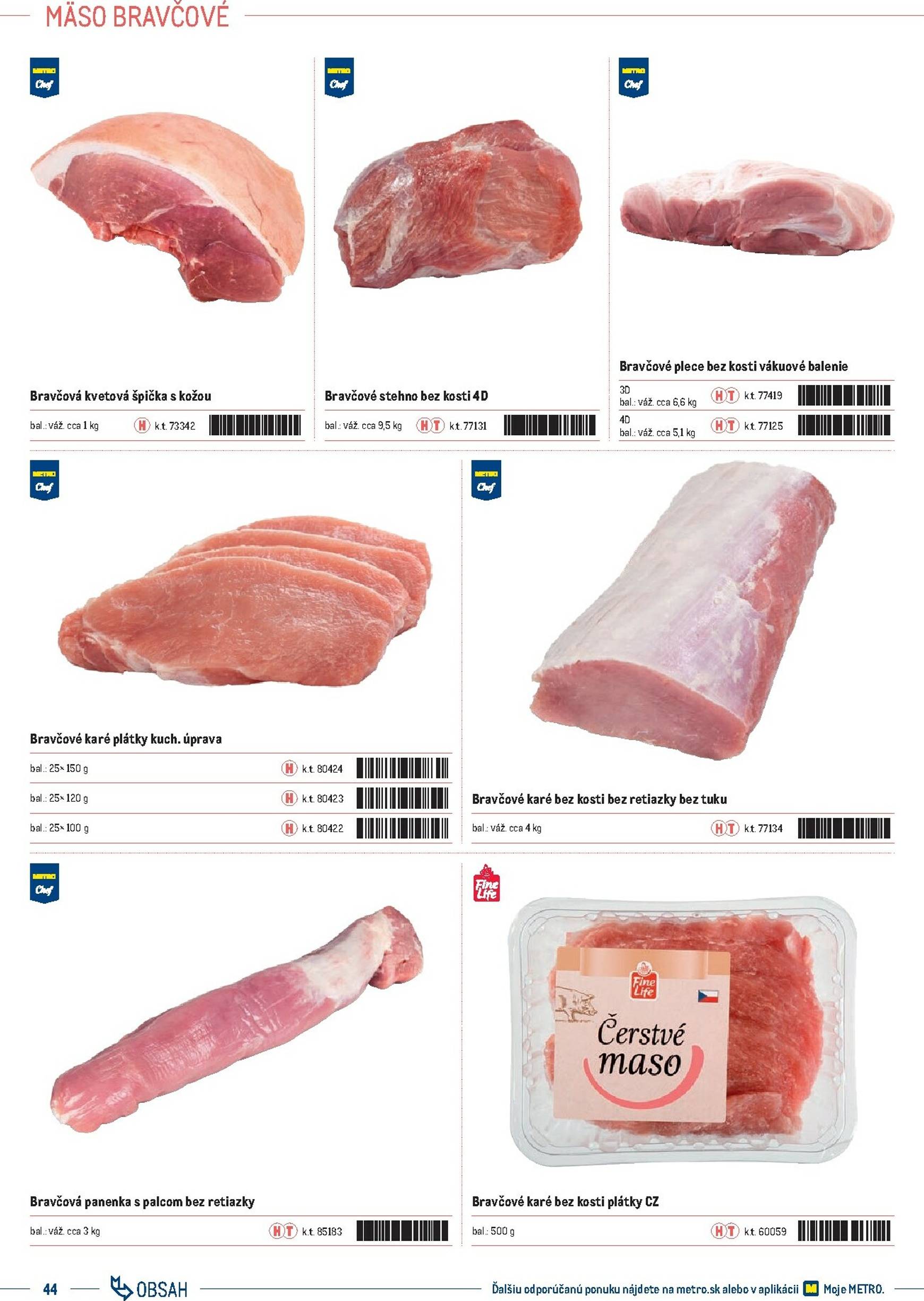 Page 44 of Aktuálny metro leták platný od stredy 01.10 do 31.12