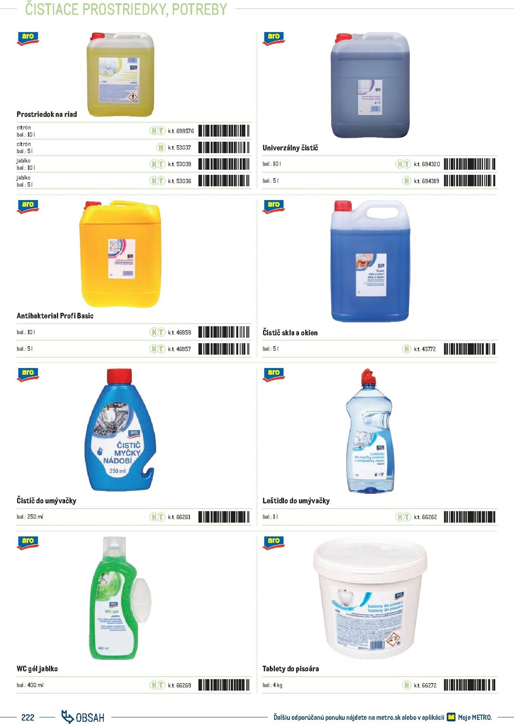 Page 222 of Aktuálny metro leták platný od stredy 01.10 do 31.12