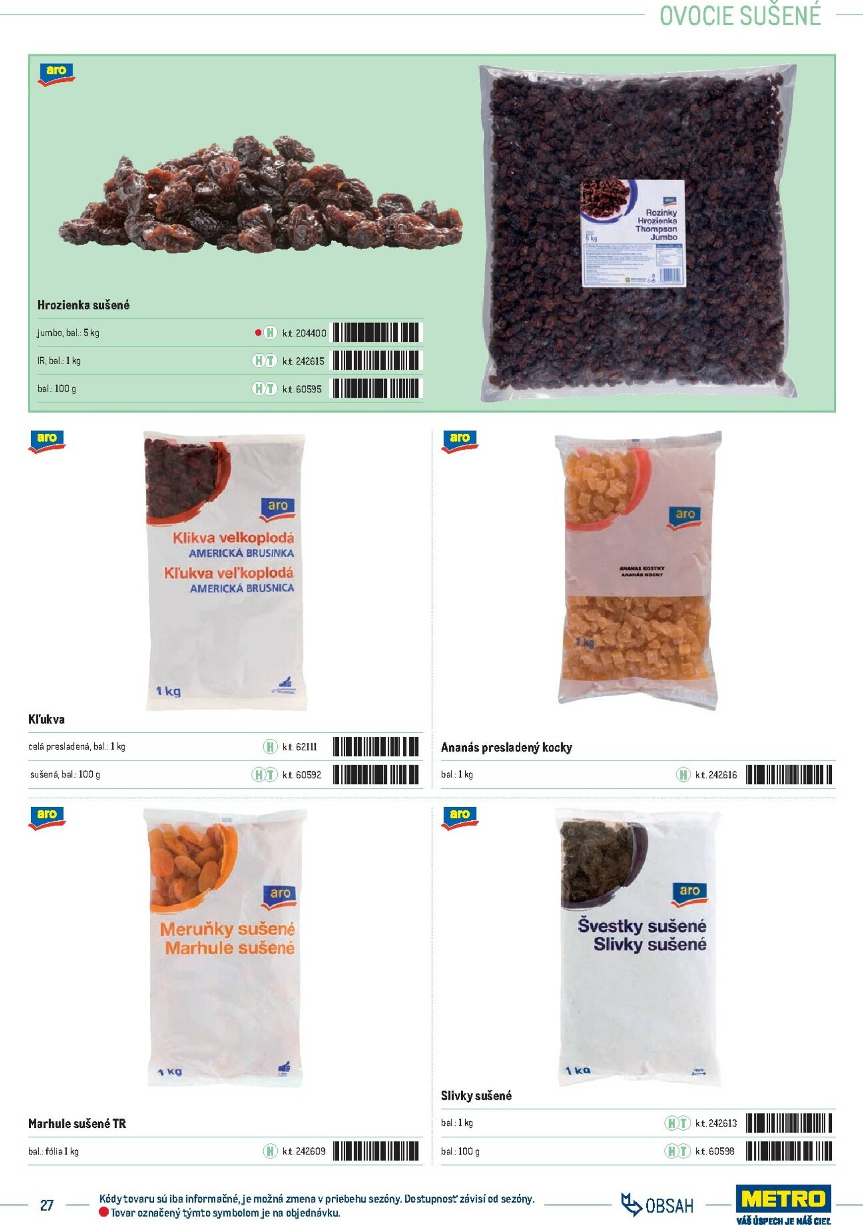 Page 27 of Aktuálny metro leták platný od stredy 01.10 do 31.12