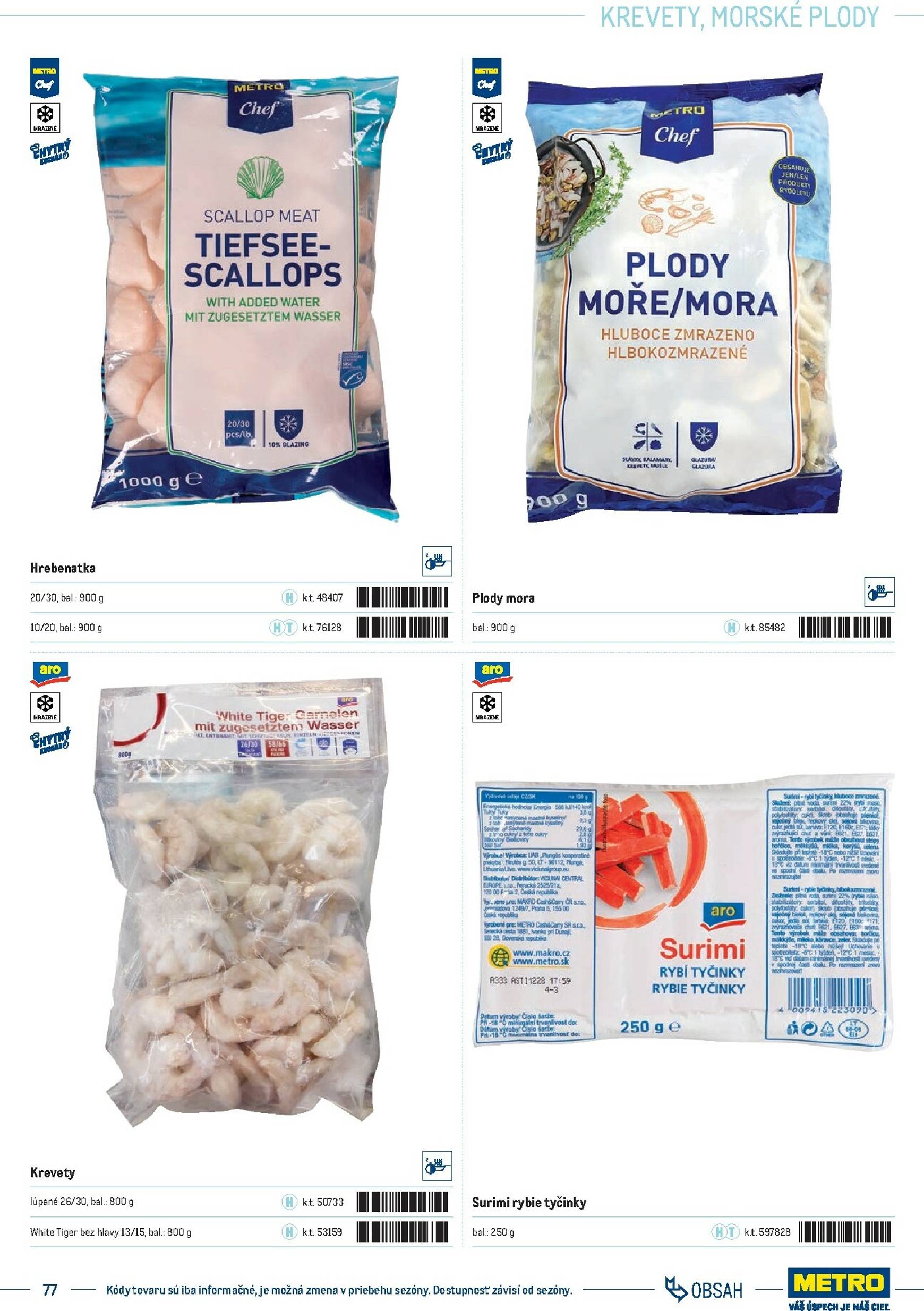 Page 77 of Aktuálny metro leták platný od stredy 01.10 do 31.12