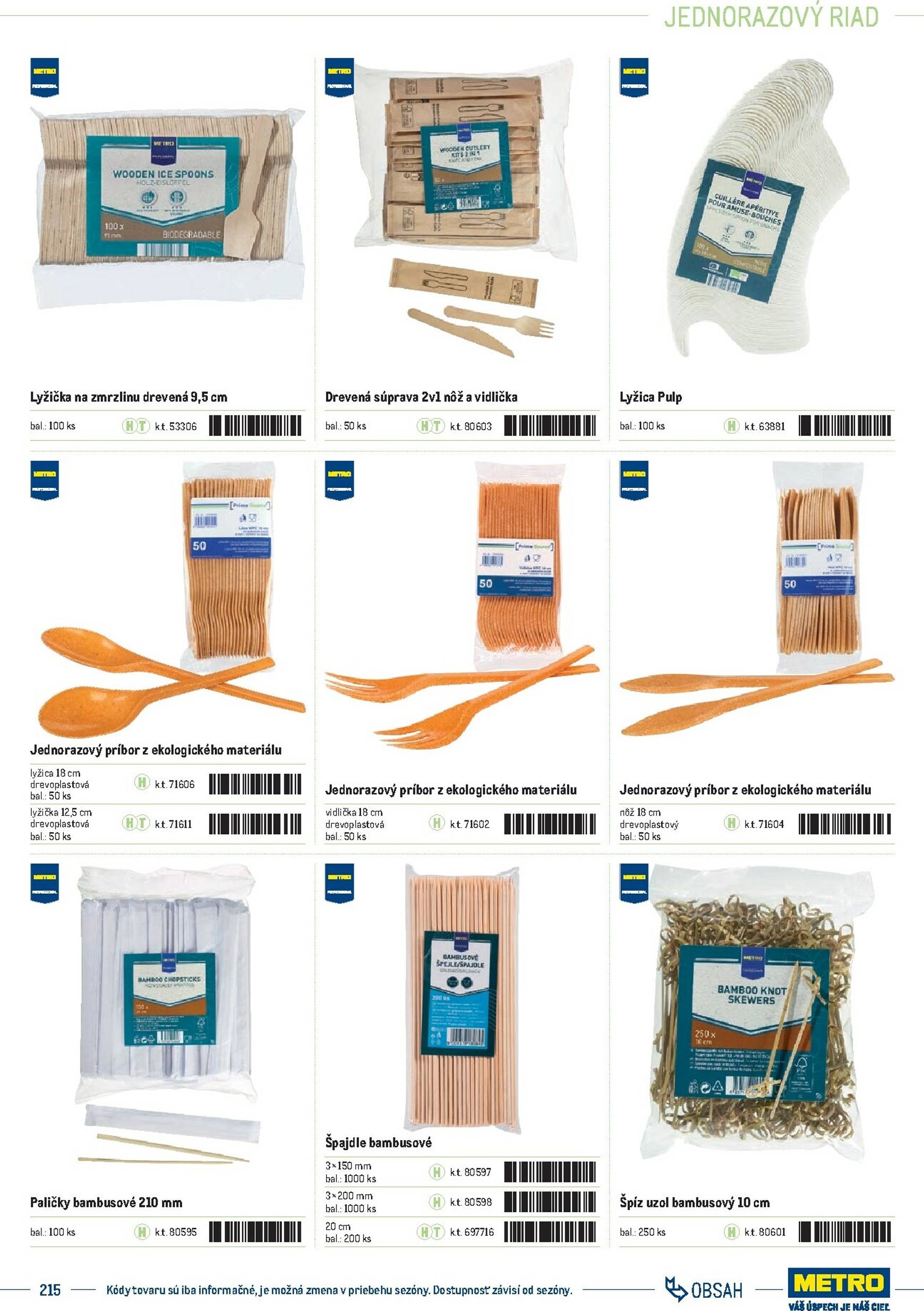 Page 215 of Aktuálny metro leták platný od stredy 01.10 do 31.12