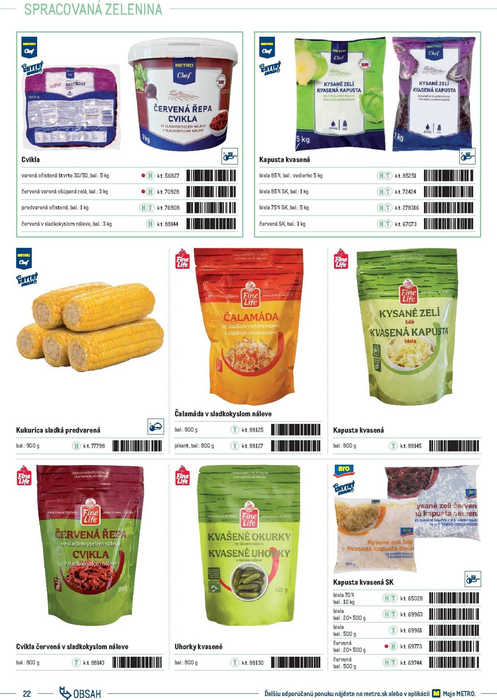 Page 22 of Aktuálny metro leták platný od stredy 01.10 do 31.12