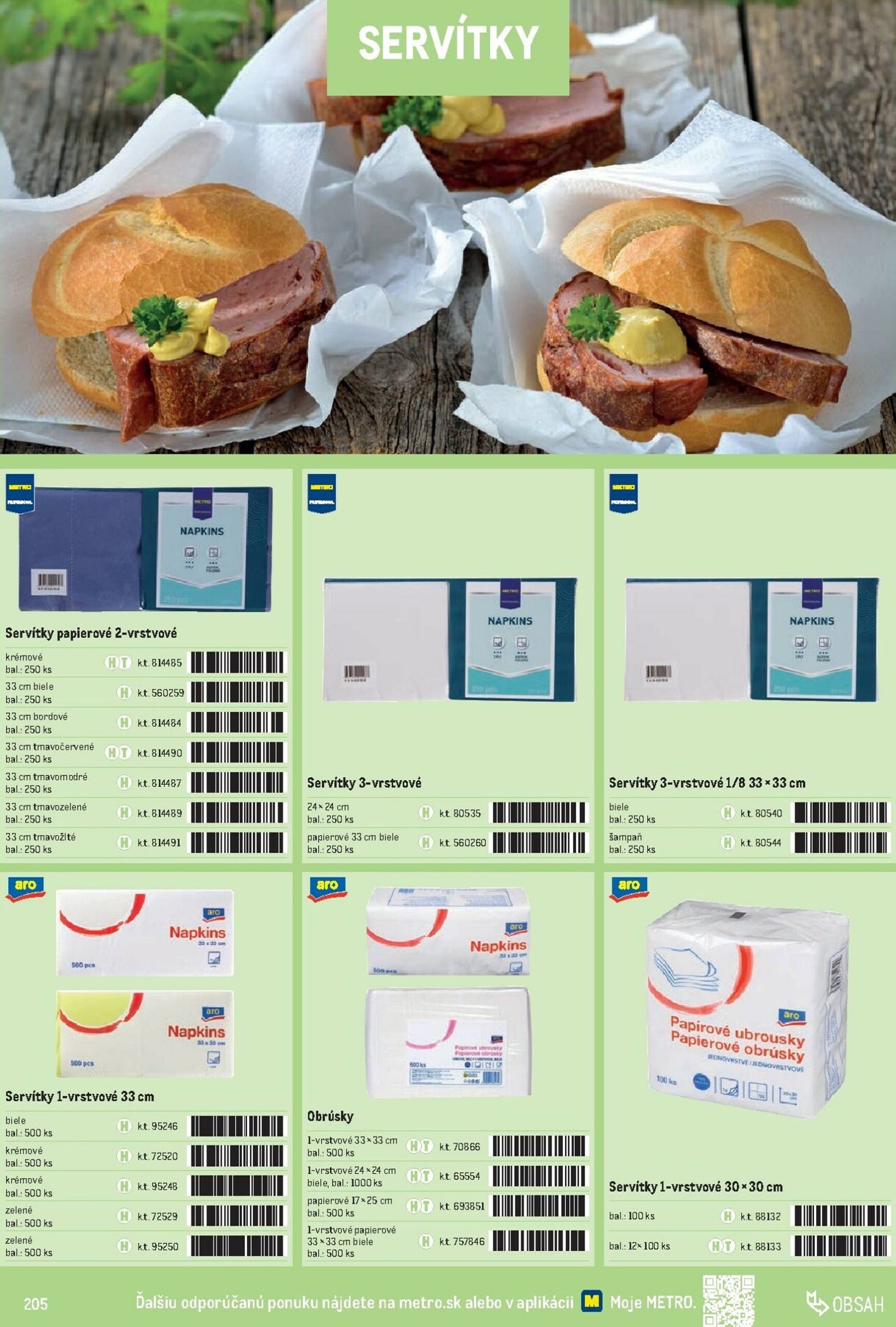 Page 205 of Aktuálny metro leták platný od stredy 01.10 do 31.12