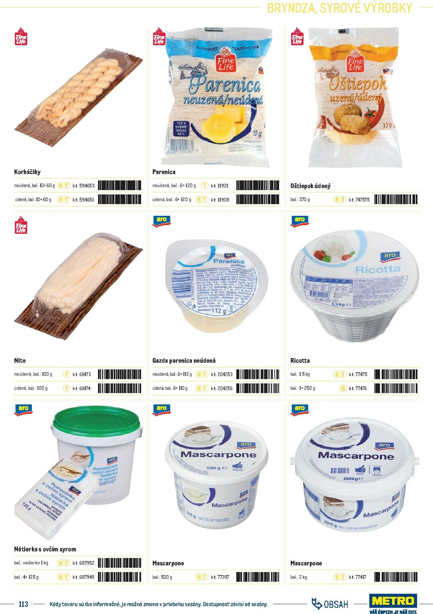 Page 113 of Aktuálny metro leták platný od stredy 01.10 do 31.12