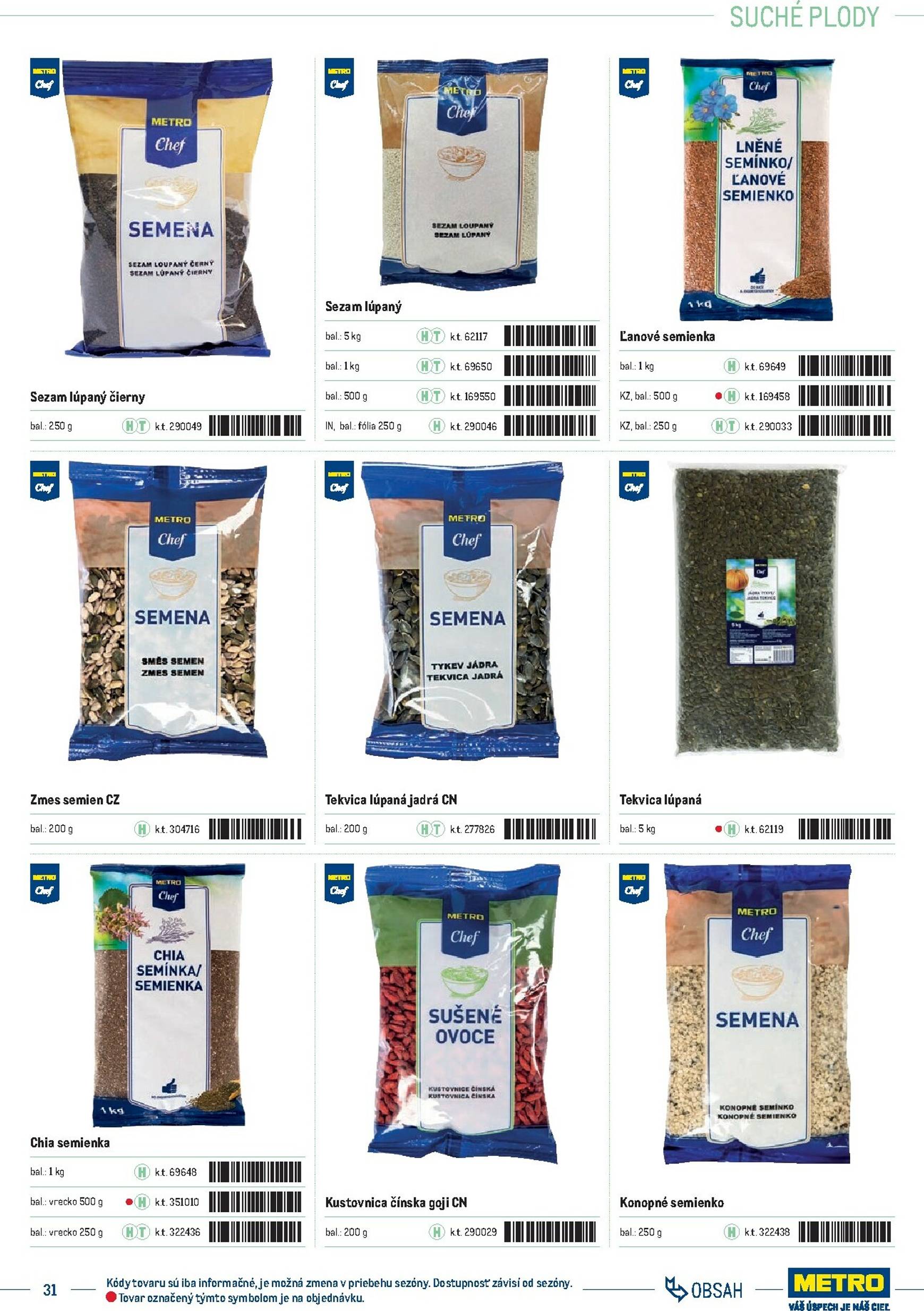 Page 31 of Aktuálny metro leták platný od stredy 01.10 do 31.12