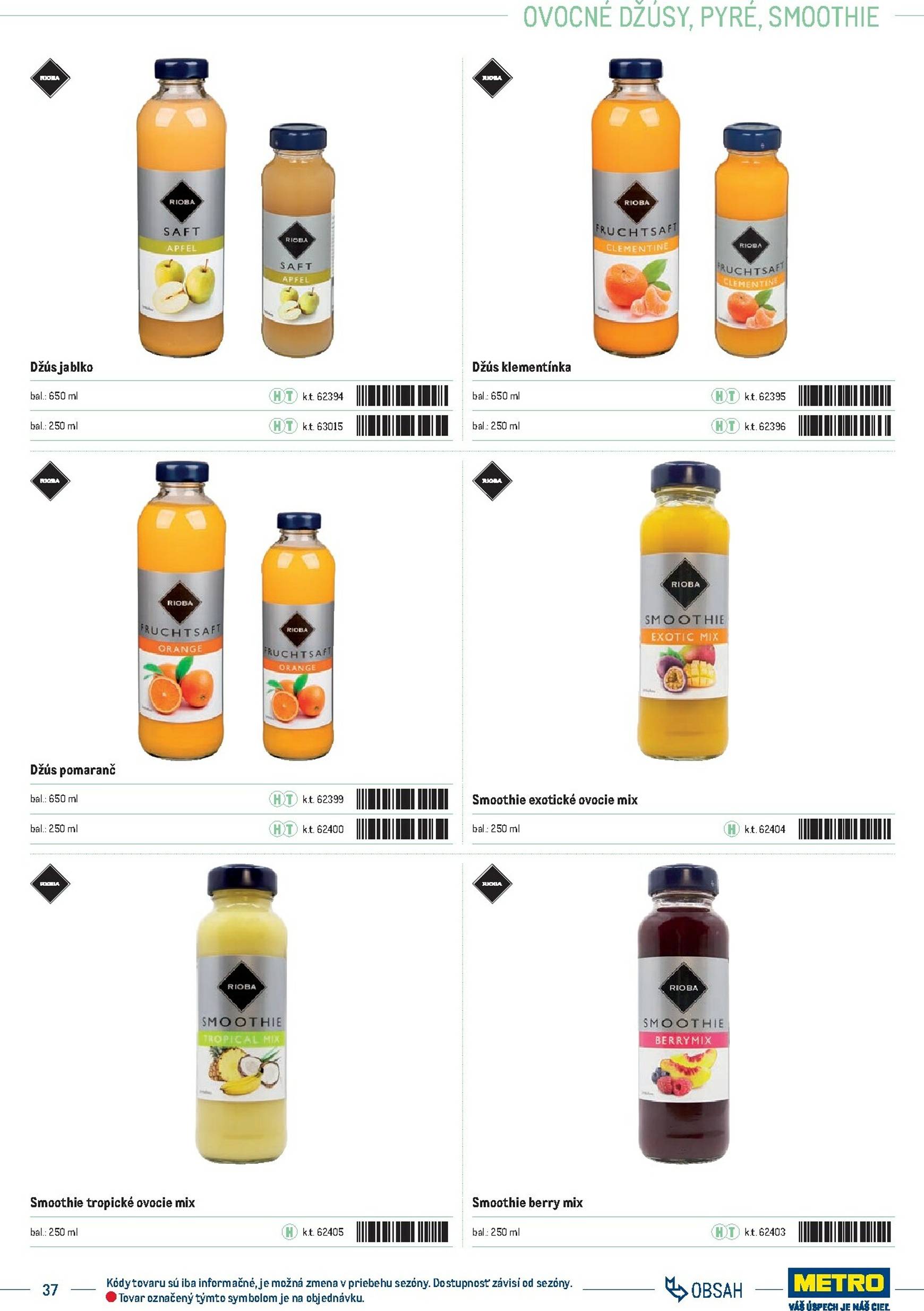 Page 37 of Aktuálny metro leták platný od stredy 01.10 do 31.12