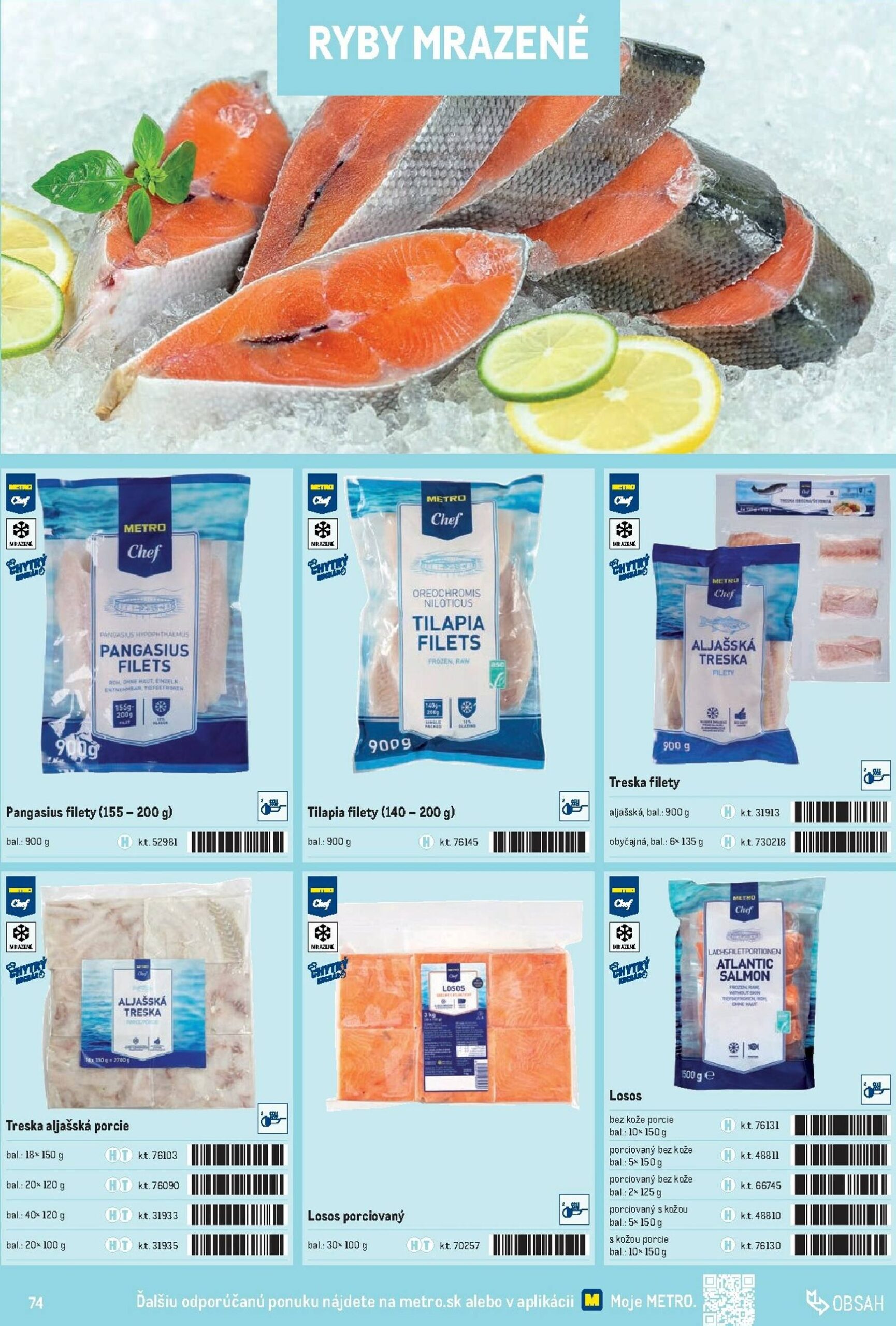 Page 74 of Aktuálny metro leták platný od stredy 01.10 do 31.12