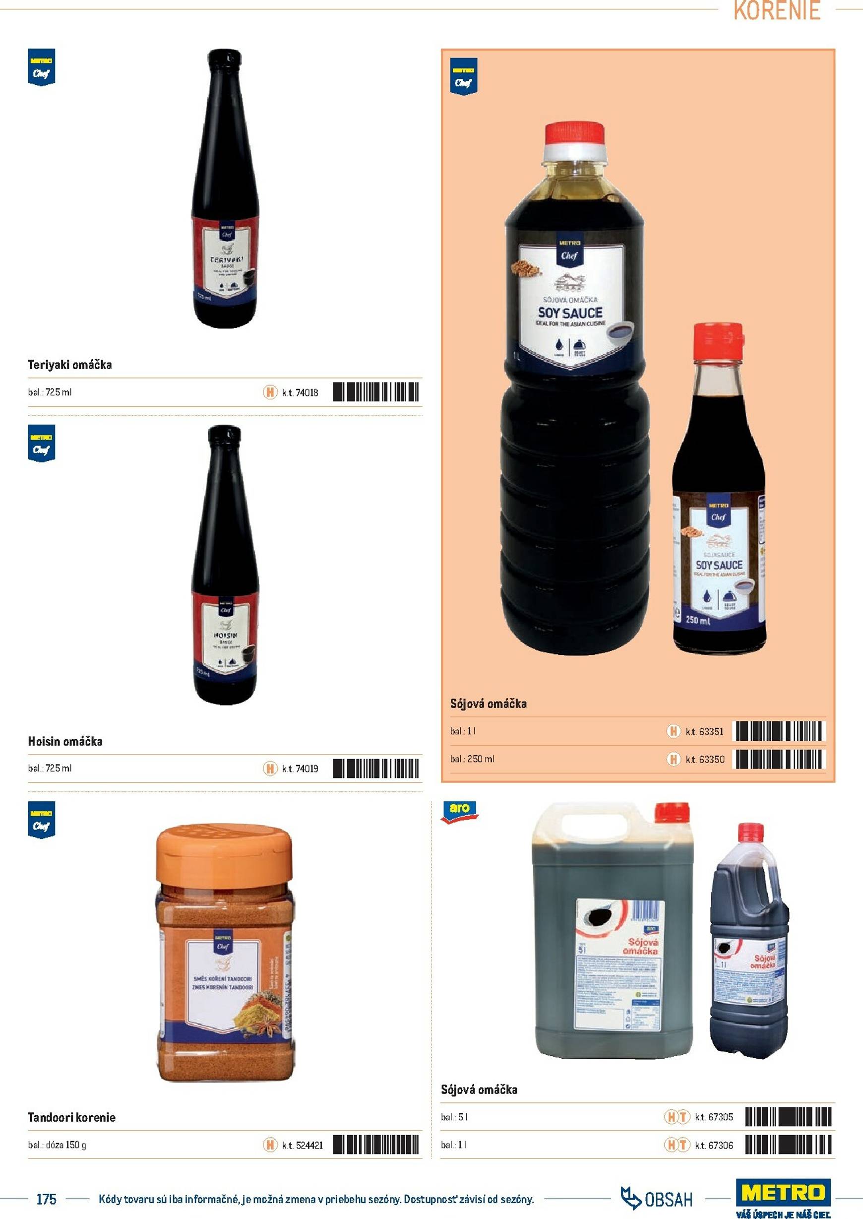 Page 175 of Aktuálny metro leták platný od stredy 01.10 do 31.12