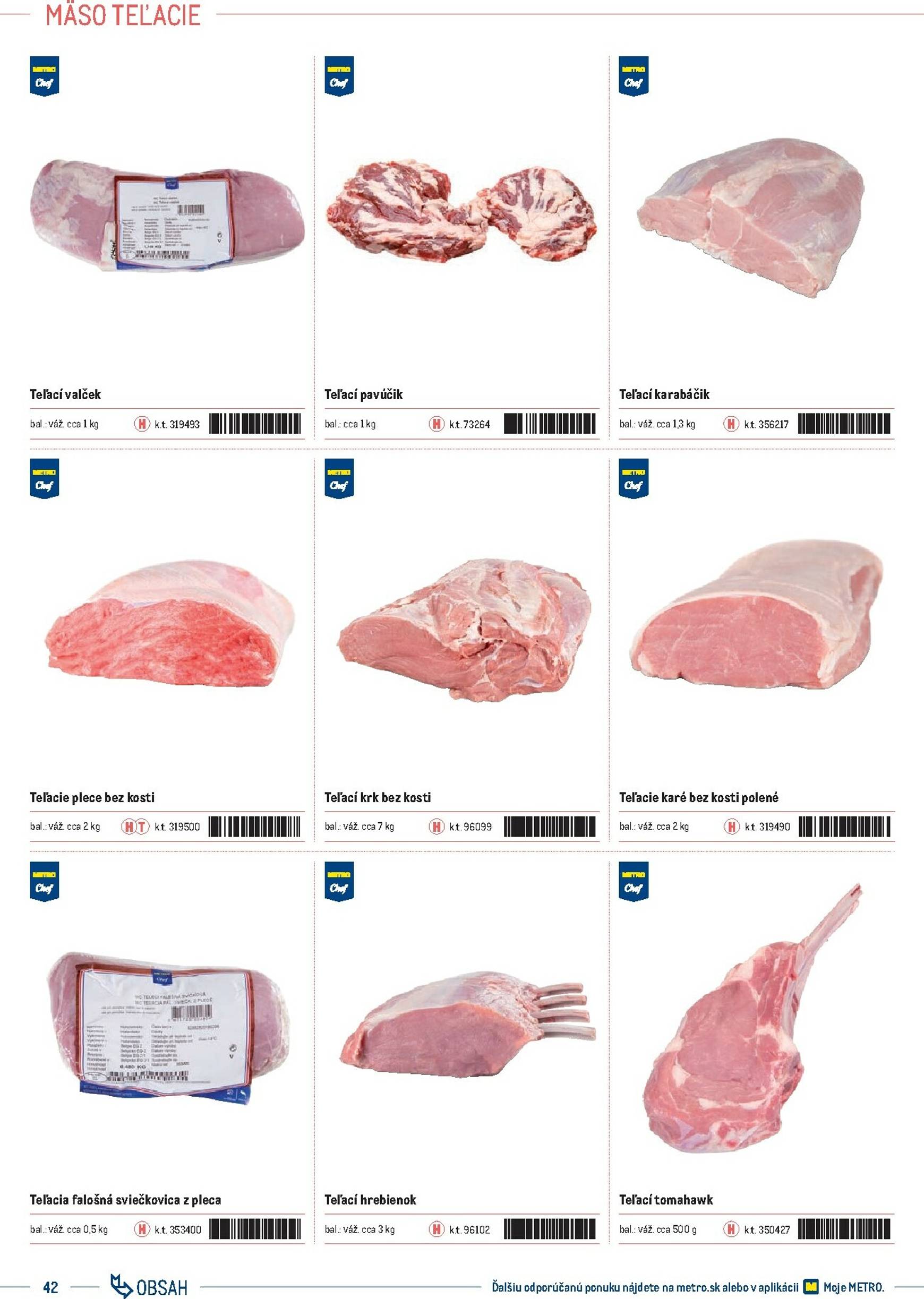 Page 42 of Aktuálny metro leták platný od stredy 01.10 do 31.12