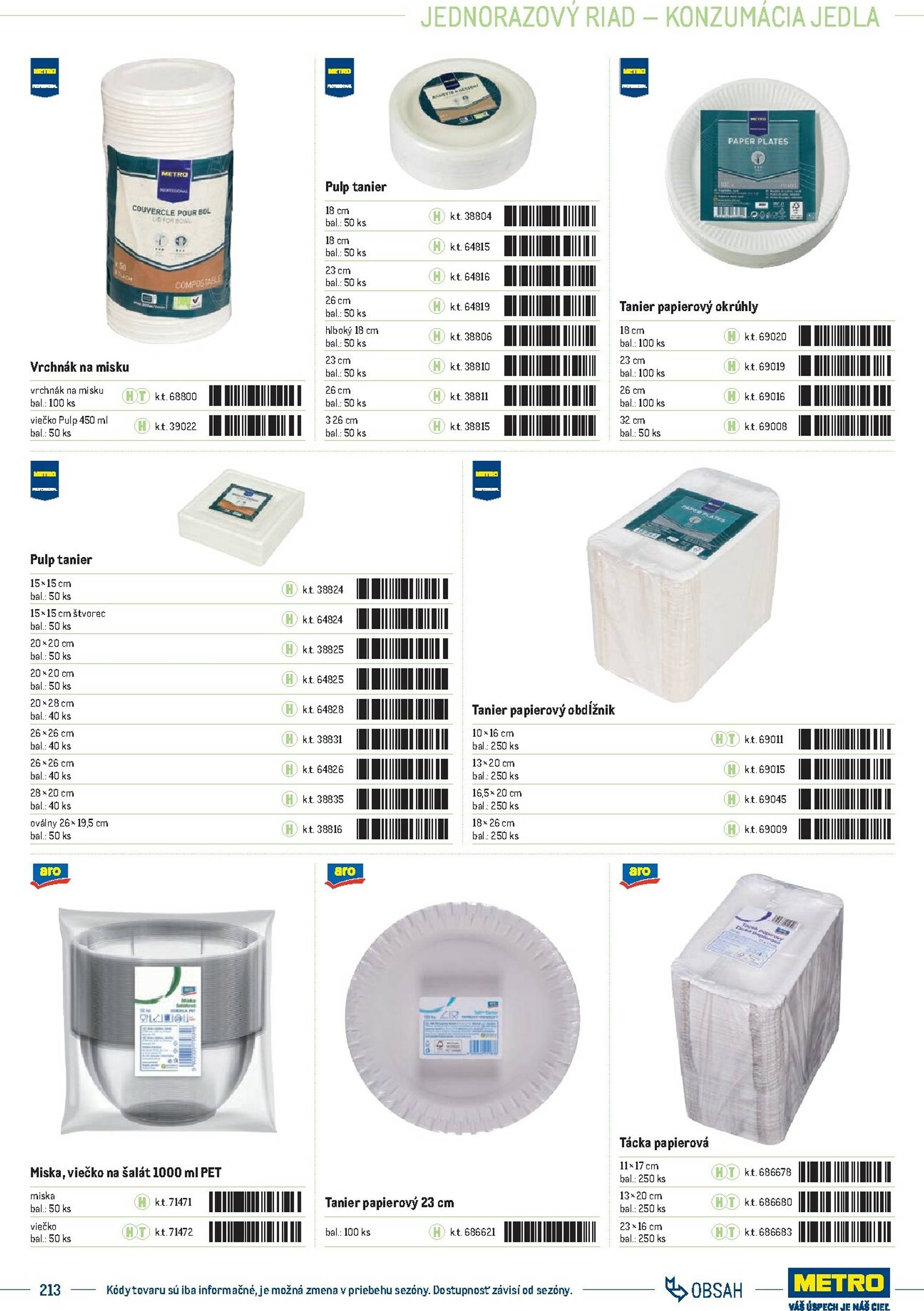 Page 213 of Aktuálny metro leták platný od stredy 01.10 do 31.12