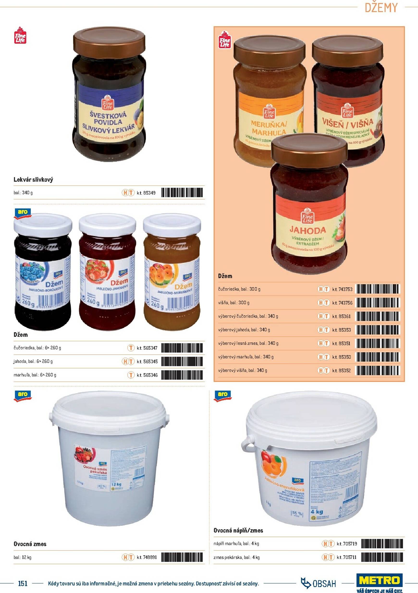 Page 151 of Aktuálny metro leták platný od stredy 01.10 do 31.12