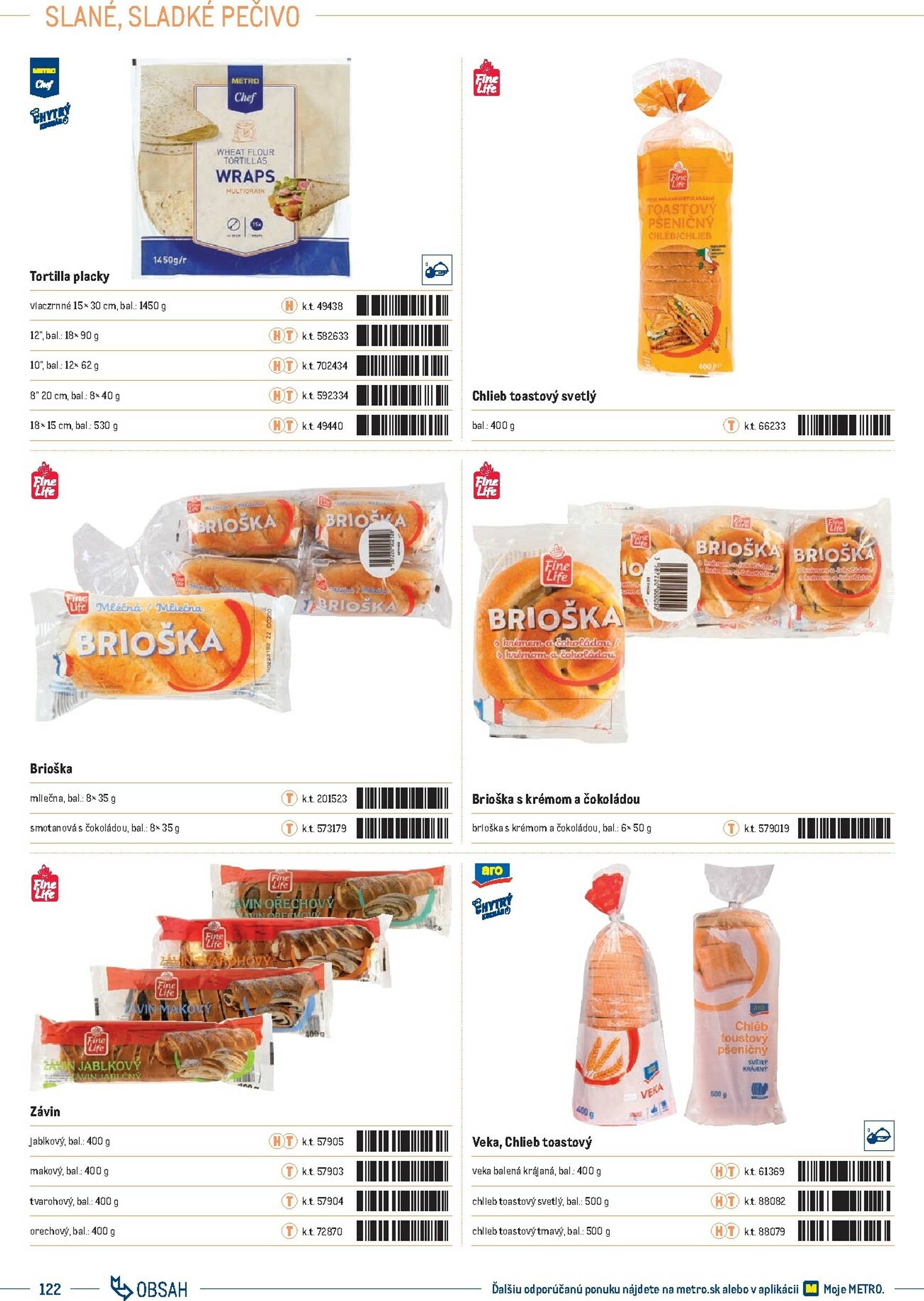 Page 122 of Aktuálny metro leták platný od stredy 01.10 do 31.12