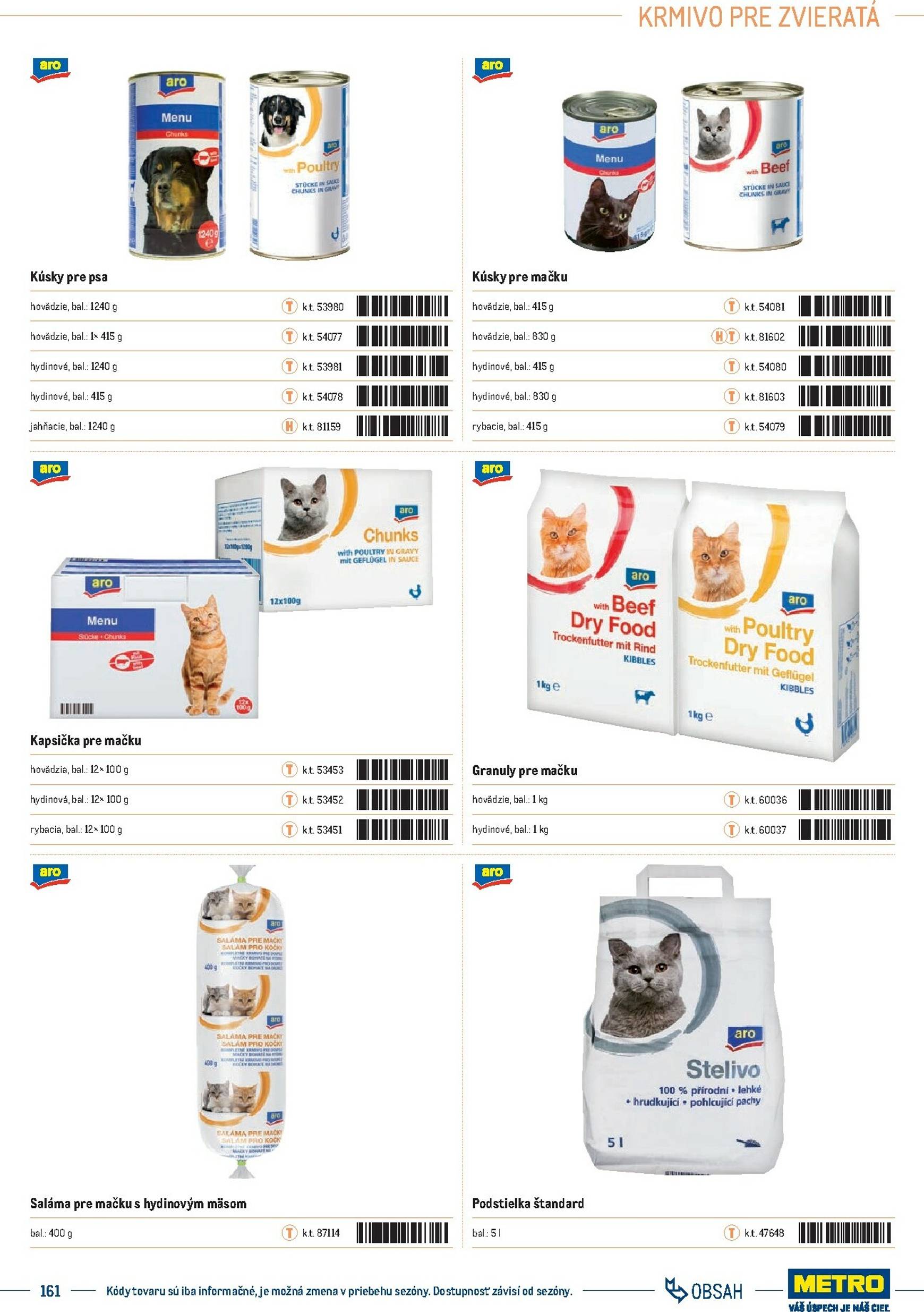 Page 161 of Aktuálny metro leták platný od stredy 01.10 do 31.12