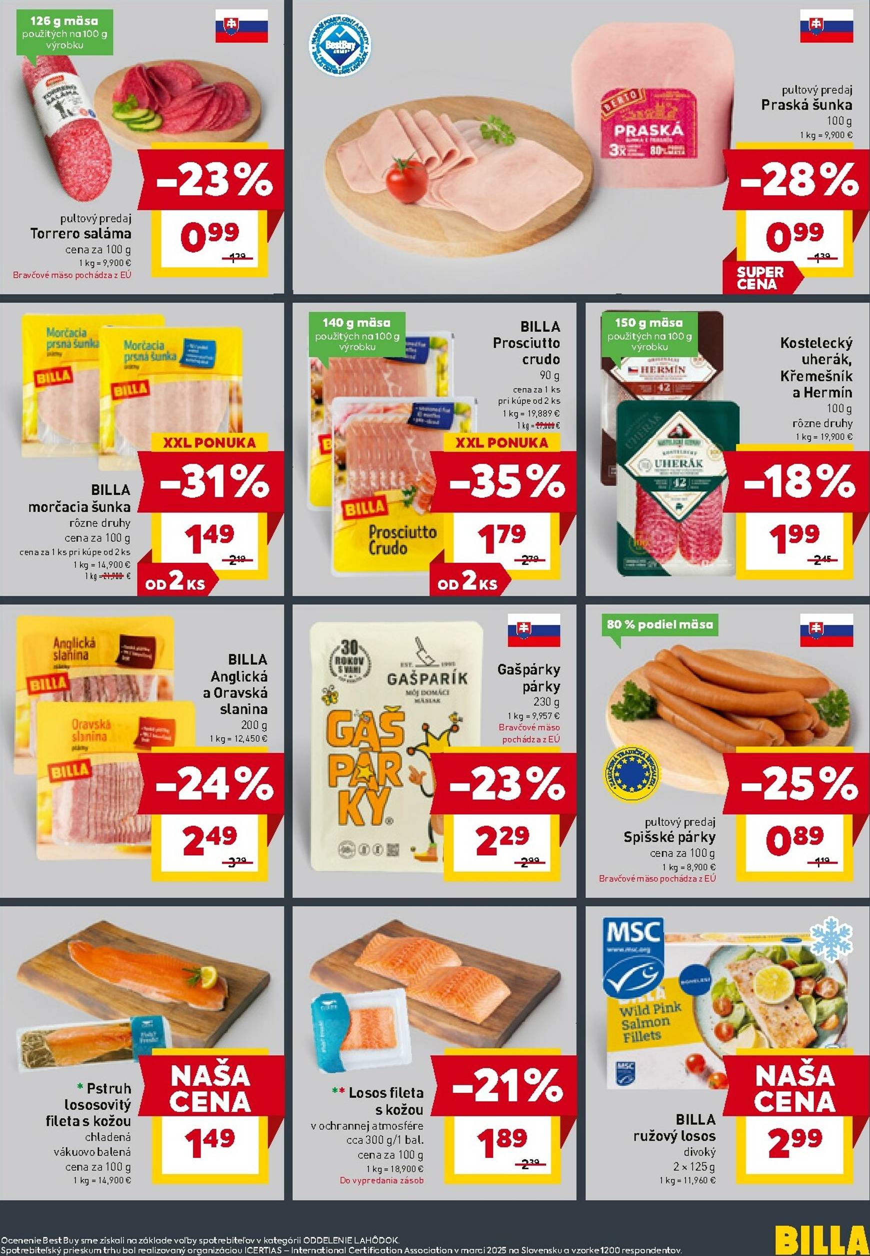 Page 7 of Aktuálny billa leták platný od stredy 22.10 do 28.10