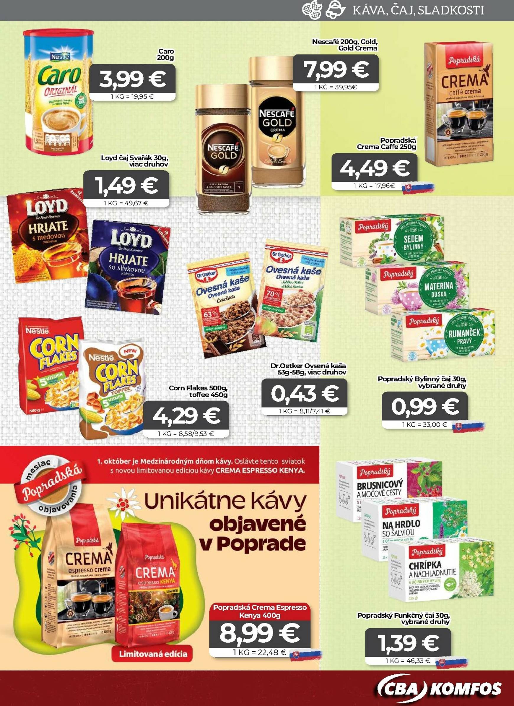 Page 9 of Aktuálny cba leták platný od štvrtka 23.10 do 04.11