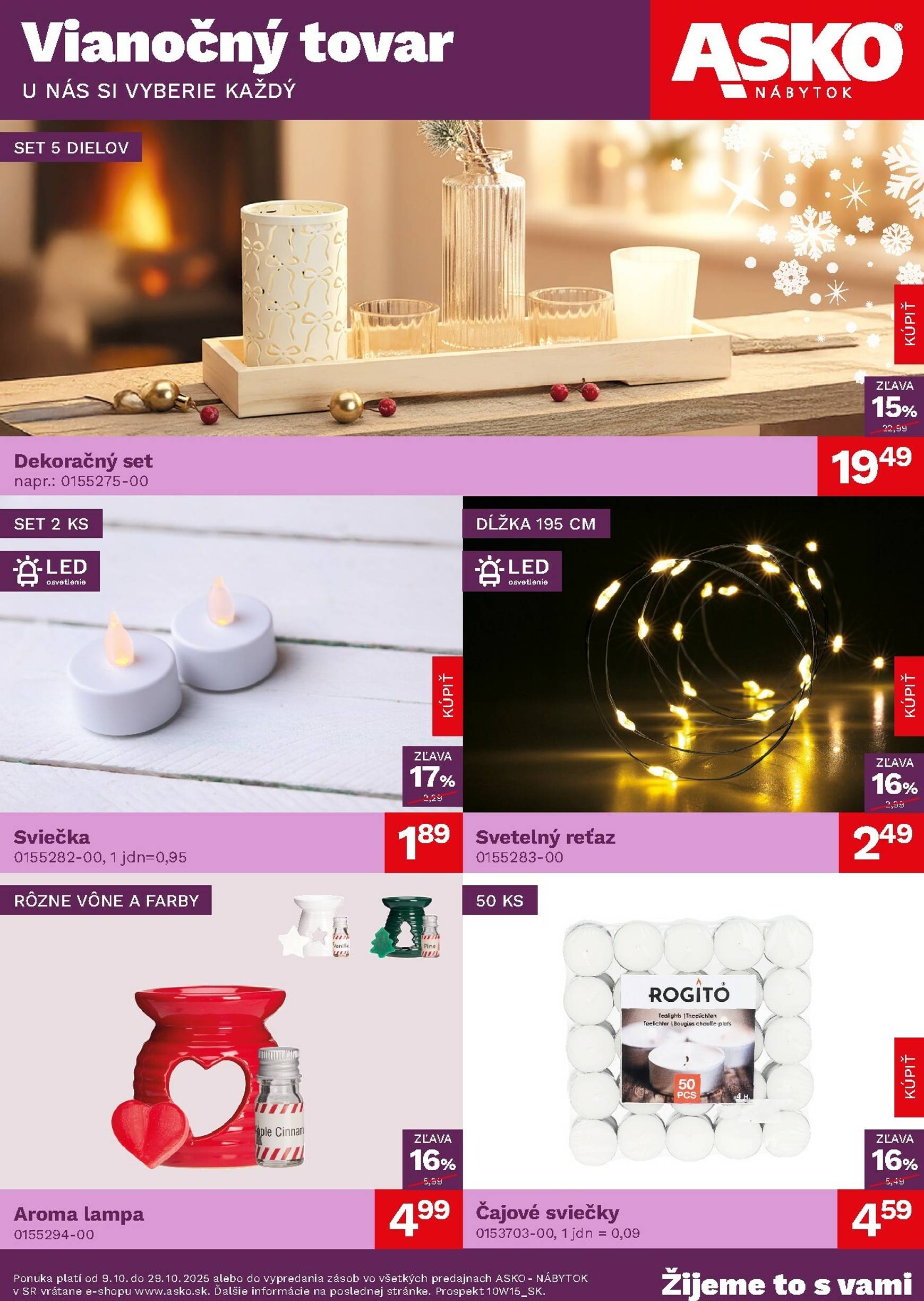 Page 1 of Aktuálny asko-nabytok leták platný od štvrtka 09.10 do 29.10