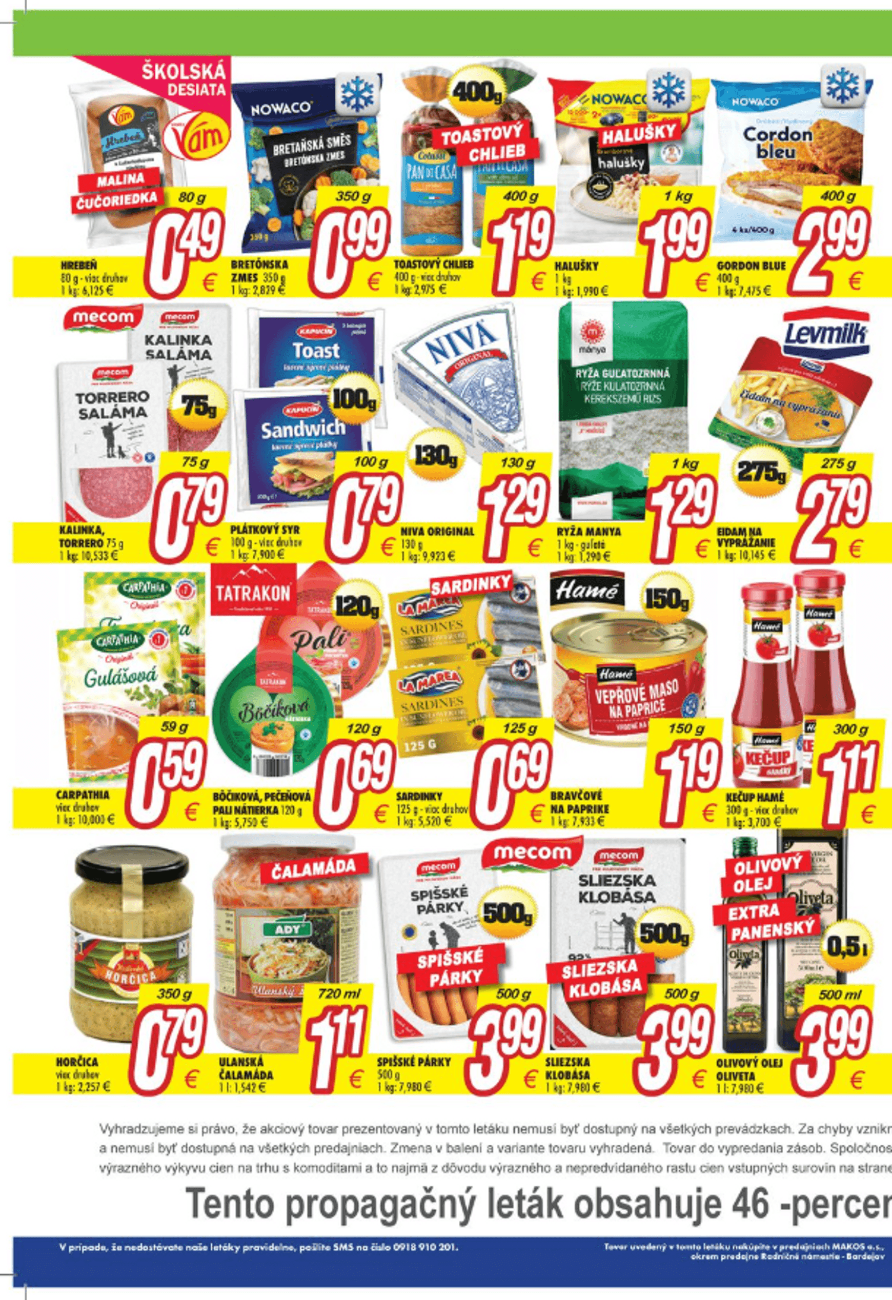 Page 3 of Aktuálny makos leták platný od pondelka 27.10 do 02.11