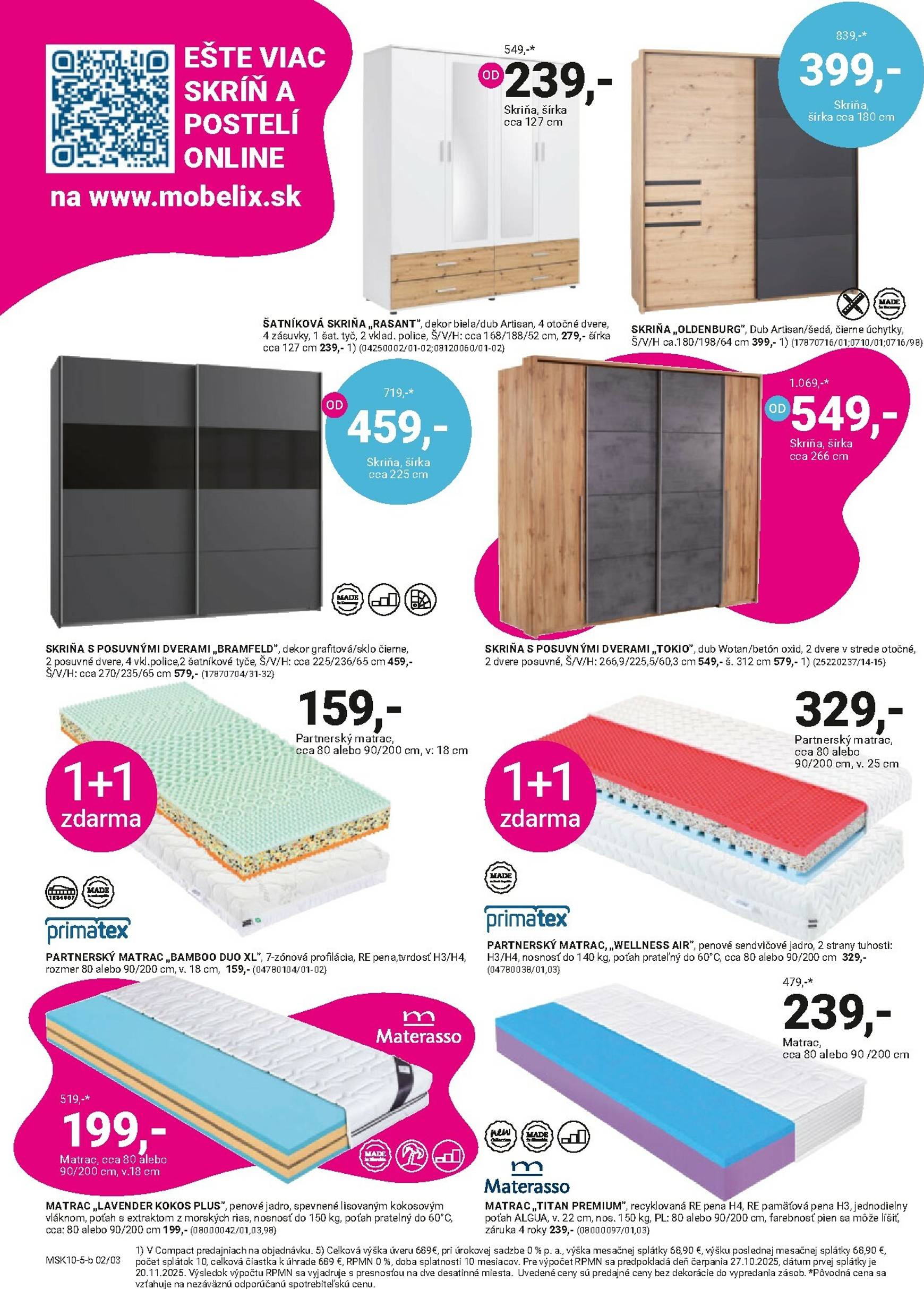 Page 2 of Aktuálny mobelix leták platný od pondelka 27.10 do 09.11