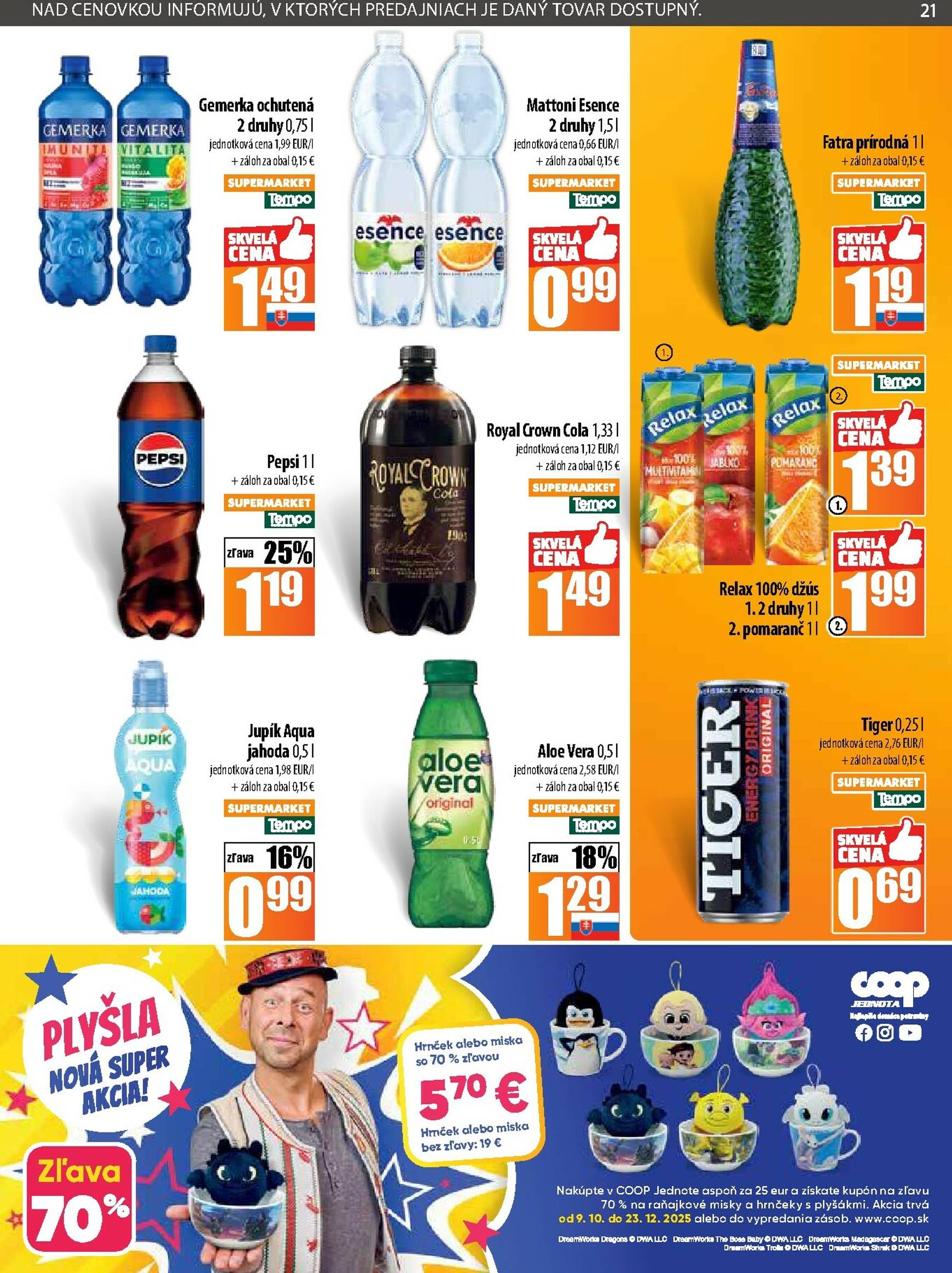 Page 21 of Aktuálny coop-jednota leták platný od štvrtka 30.10 do 05.11