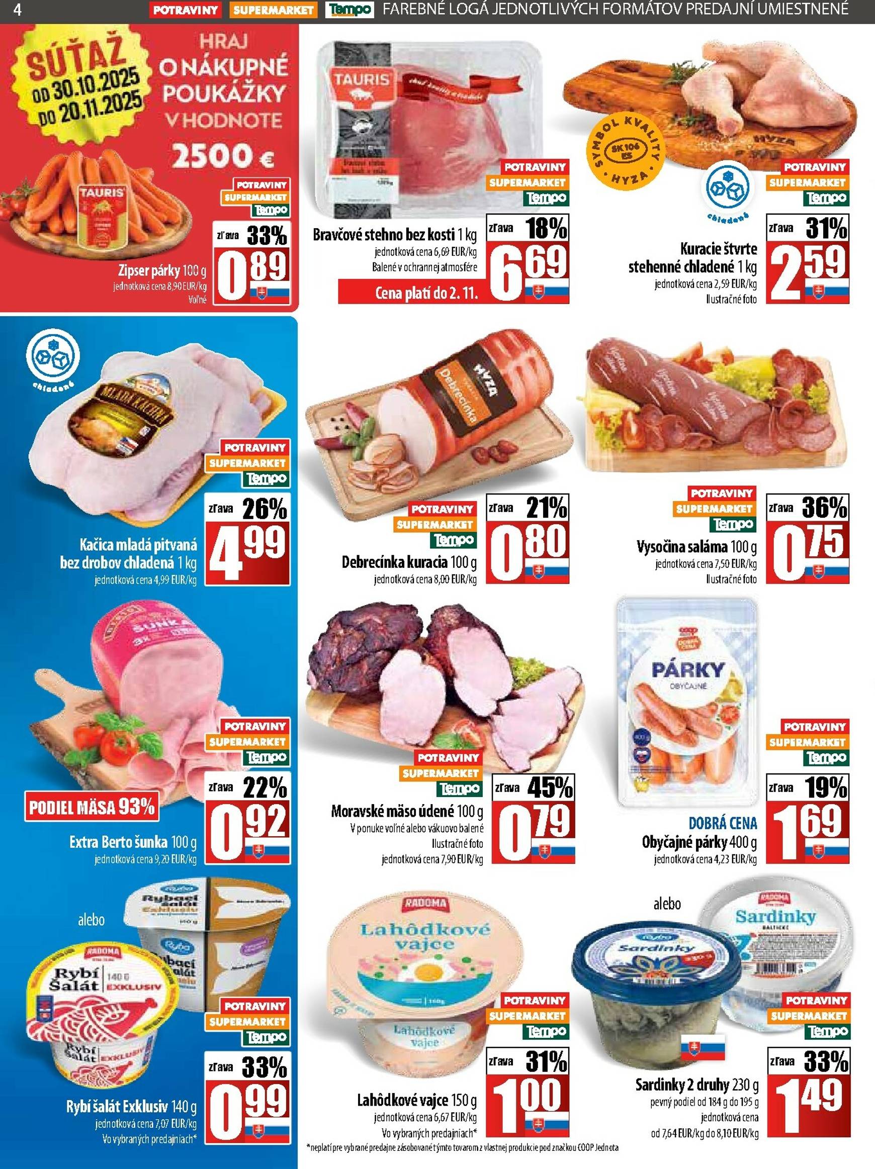 Page 4 of Aktuálny coop-jednota leták platný od štvrtka 30.10 do 05.11