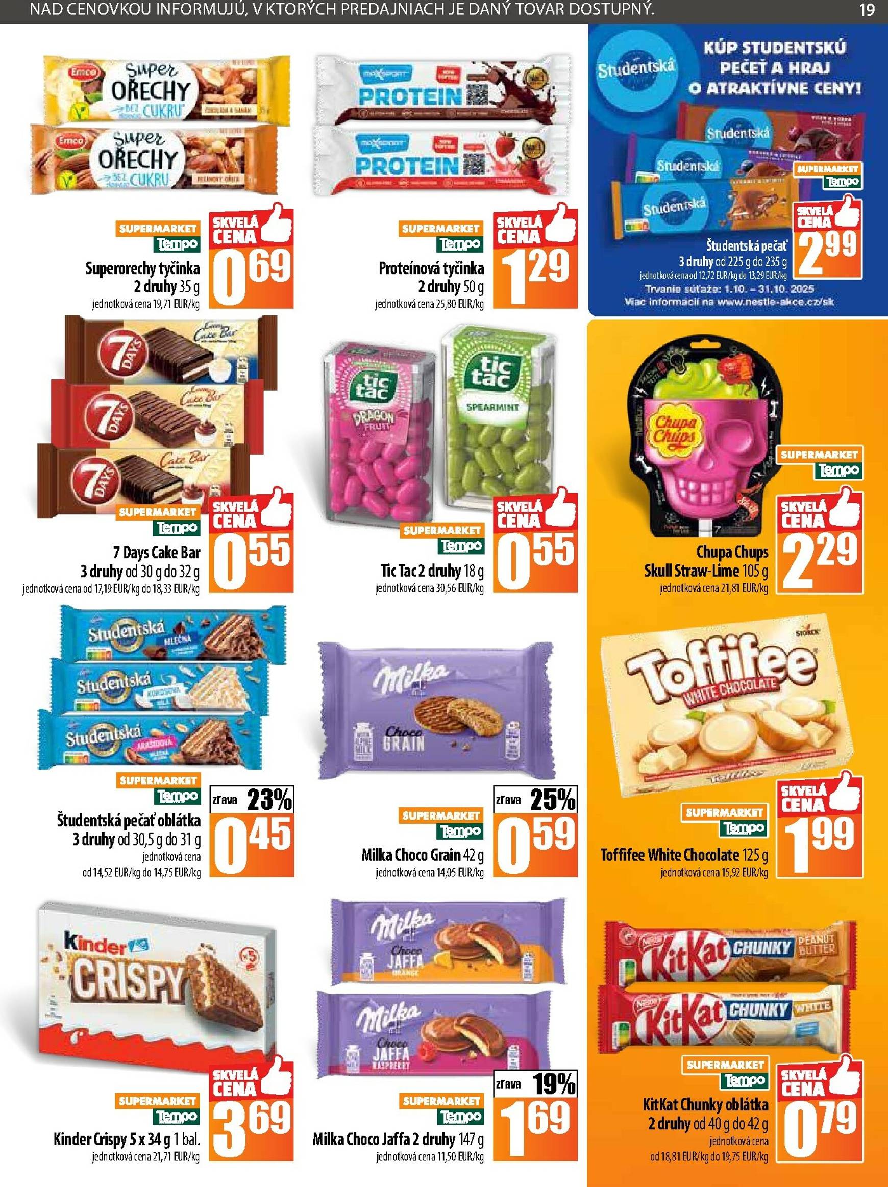 Page 19 of Aktuálny coop-jednota leták platný od štvrtka 30.10 do 05.11