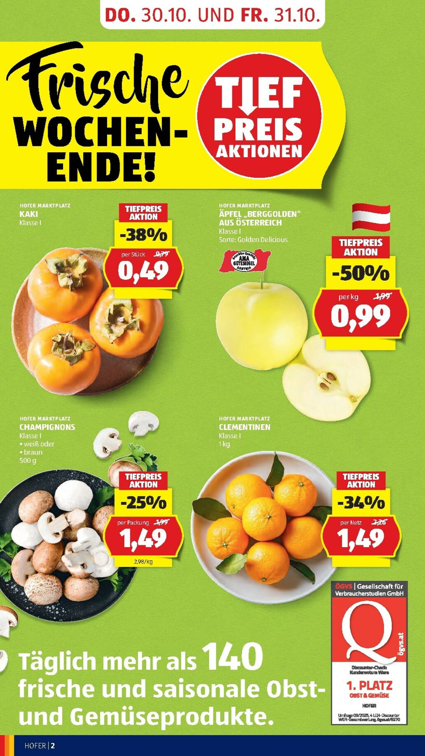 Page 4 of Aktuálny hofer-rakusko leták platný od štvrtka 30.10 do 06.11