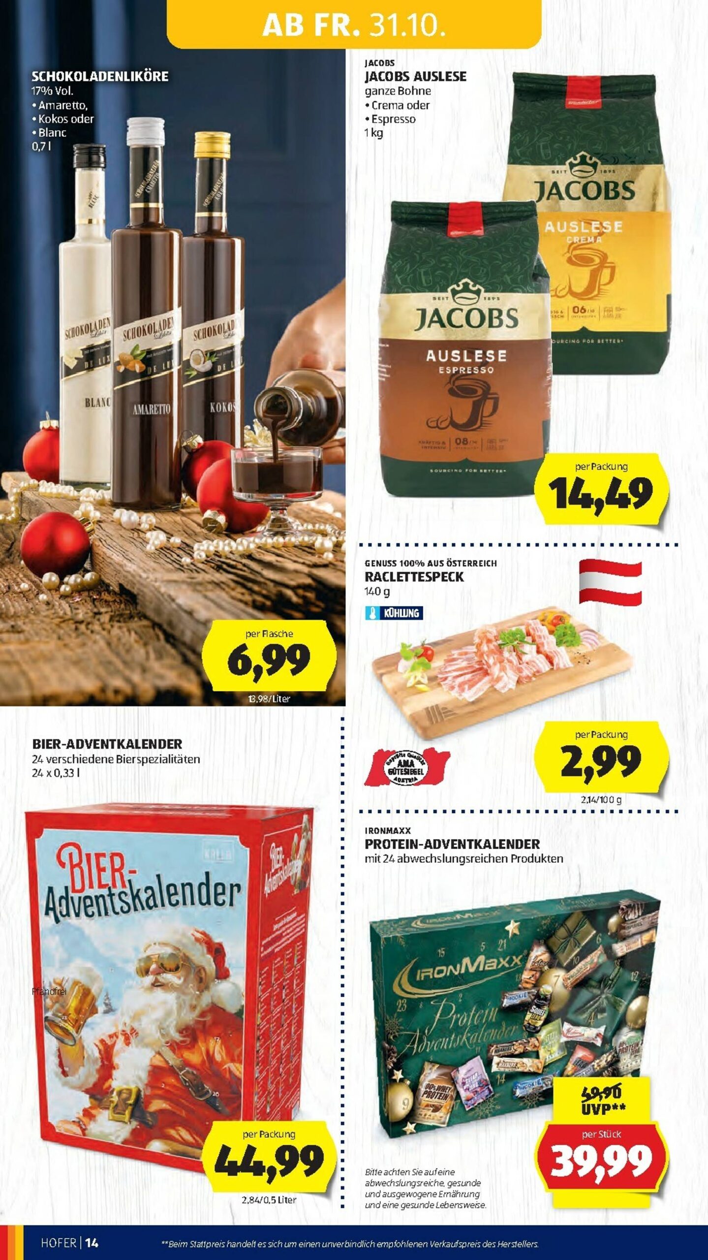 Page 16 of Aktuálny hofer-rakusko leták platný od štvrtka 30.10 do 06.11