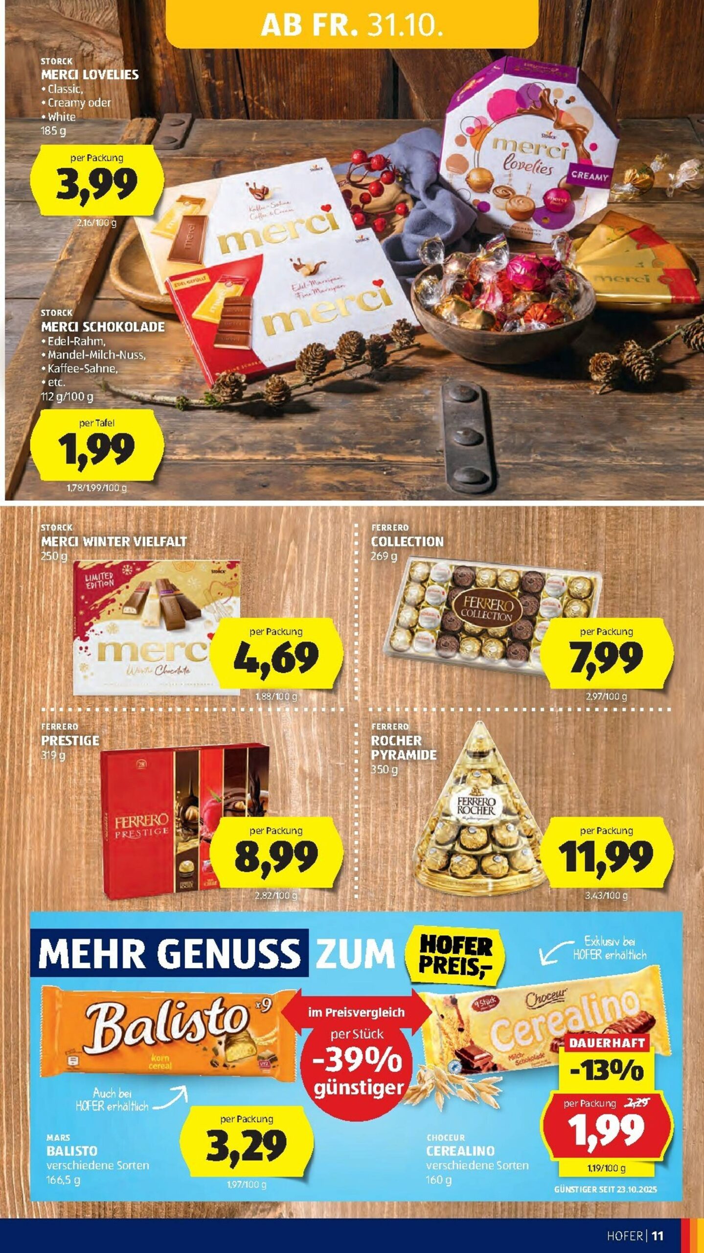 Page 13 of Aktuálny hofer-rakusko leták platný od štvrtka 30.10 do 06.11