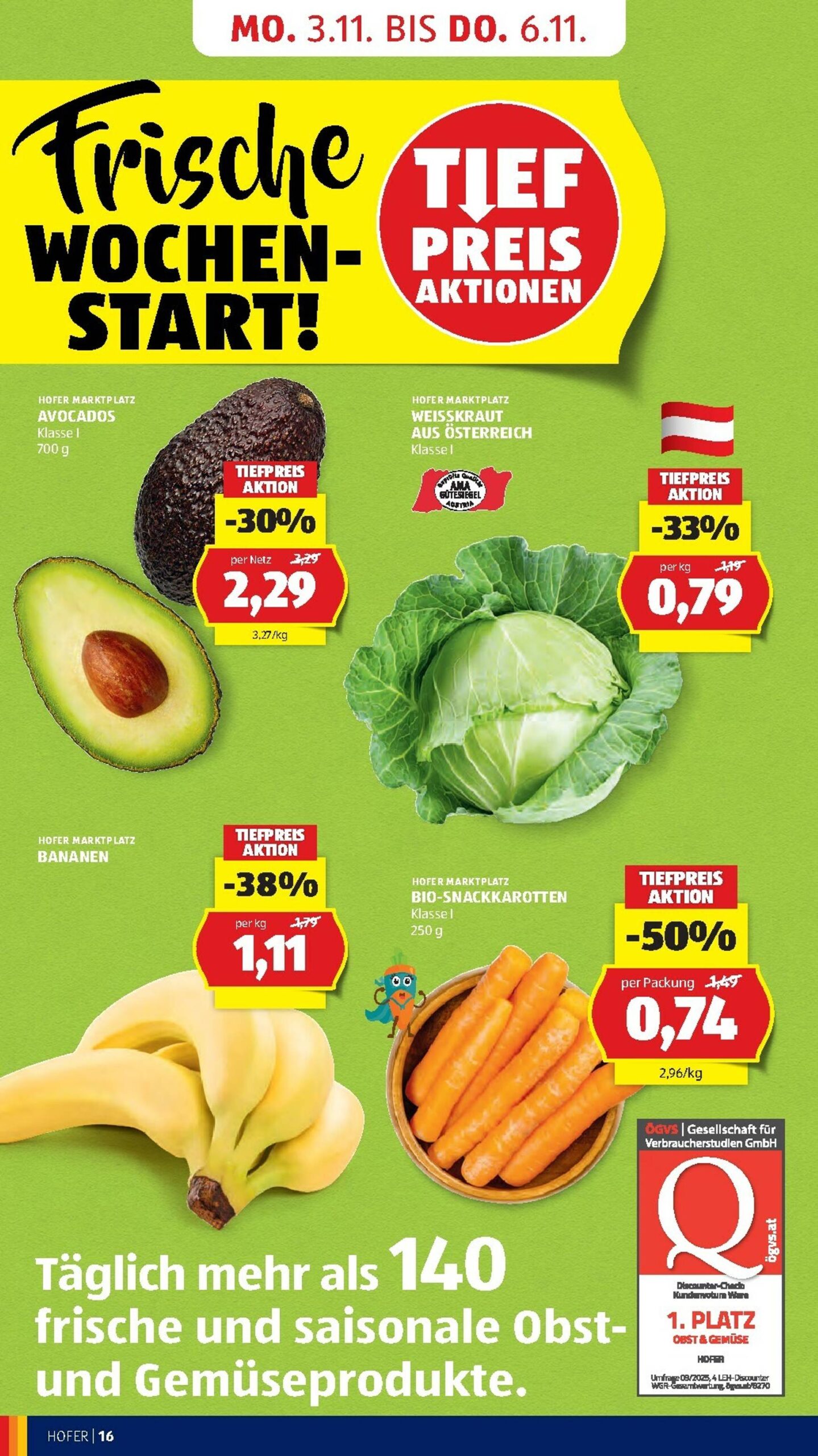 Page 18 of Aktuálny hofer-rakusko leták platný od štvrtka 30.10 do 06.11