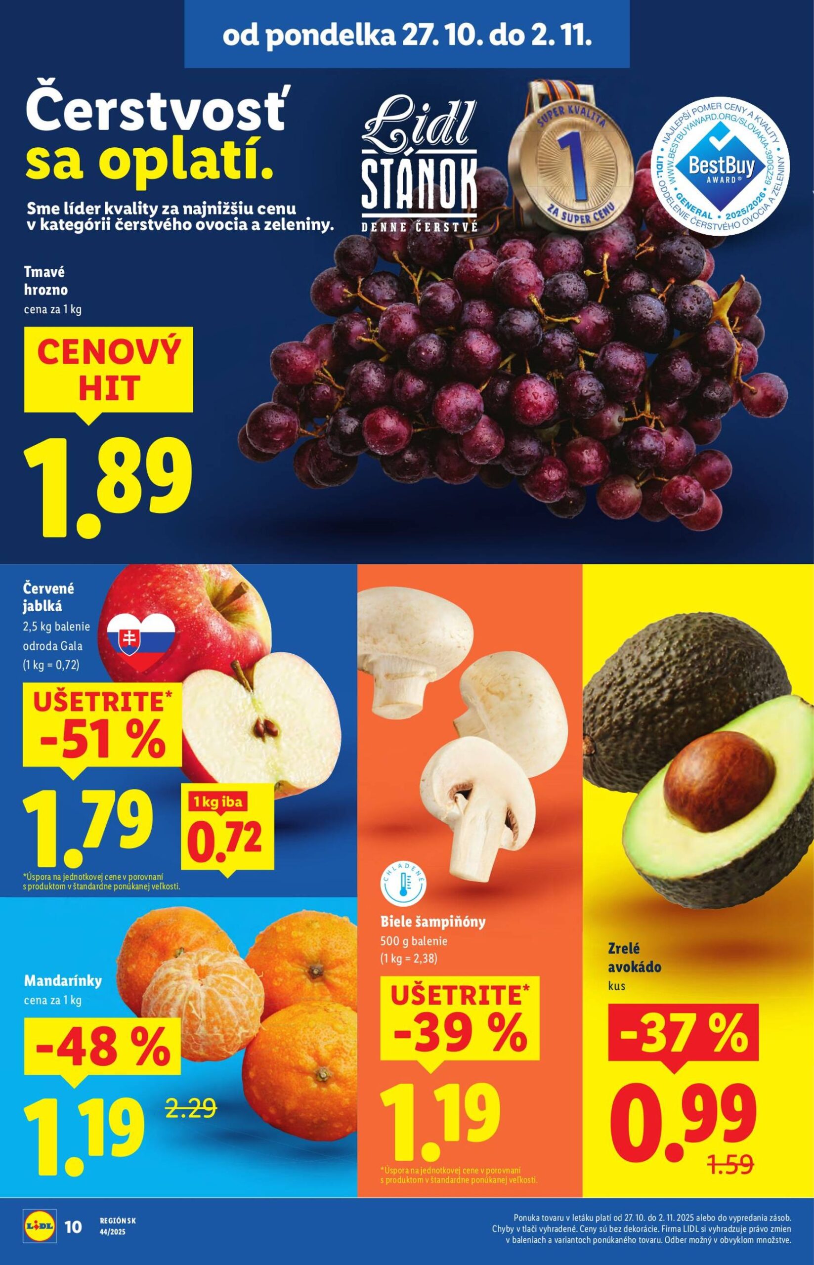 Page 50 of Aktuálny lidl leták platný od štvrtka 30.10 do 02.11