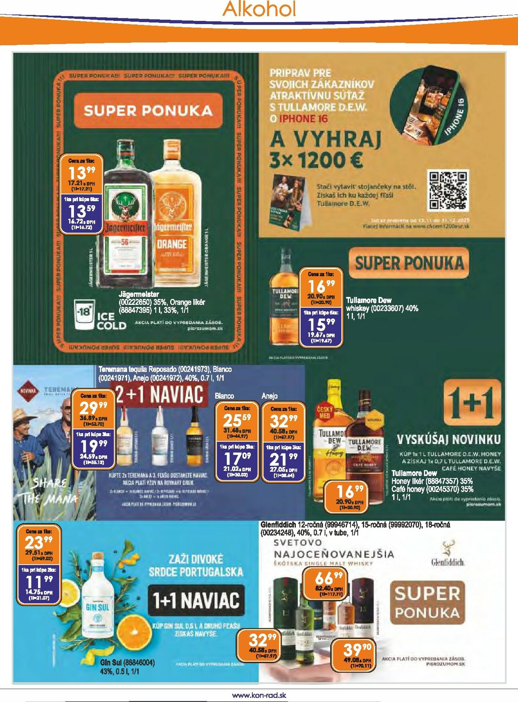 Page 6 of Aktuálny kon-rad leták platný od soboty 01.11 do 30.11