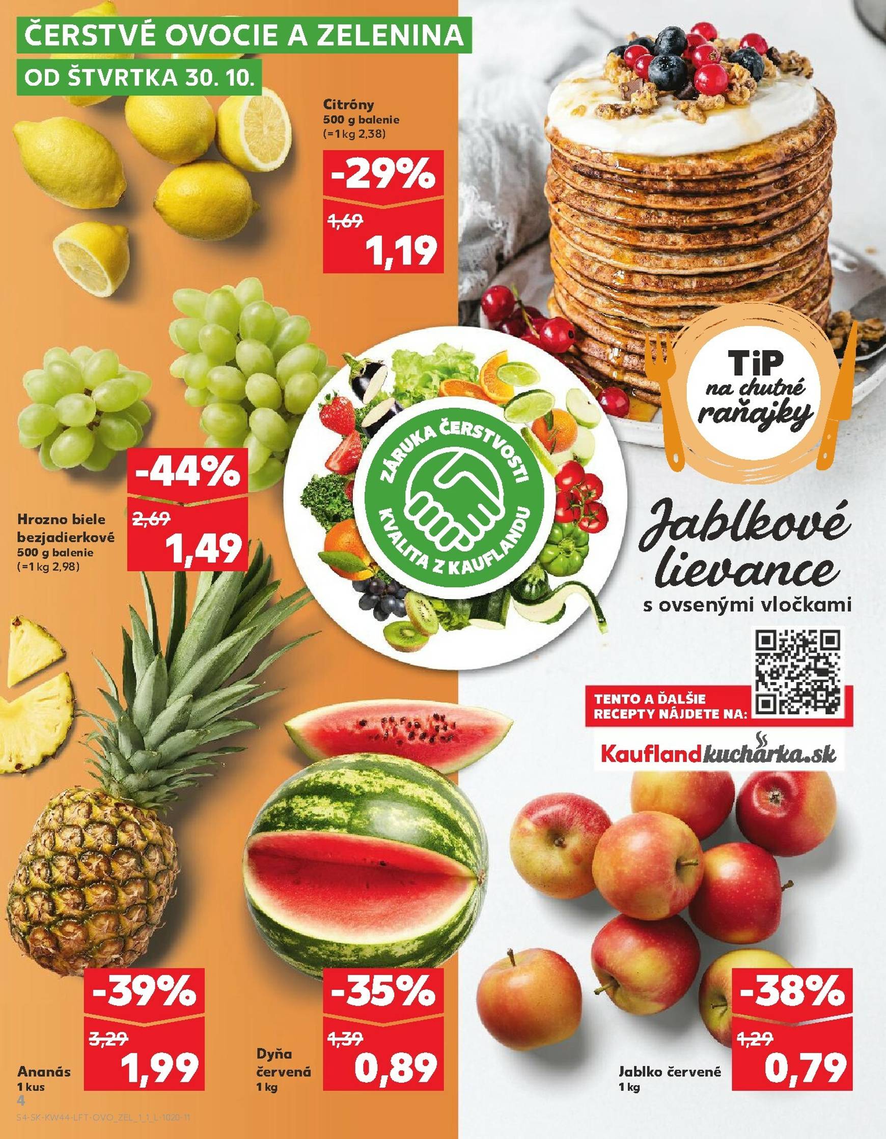 Page 4 of Aktuálny kaufland leták platný od štvrtka 30.10 do 05.11