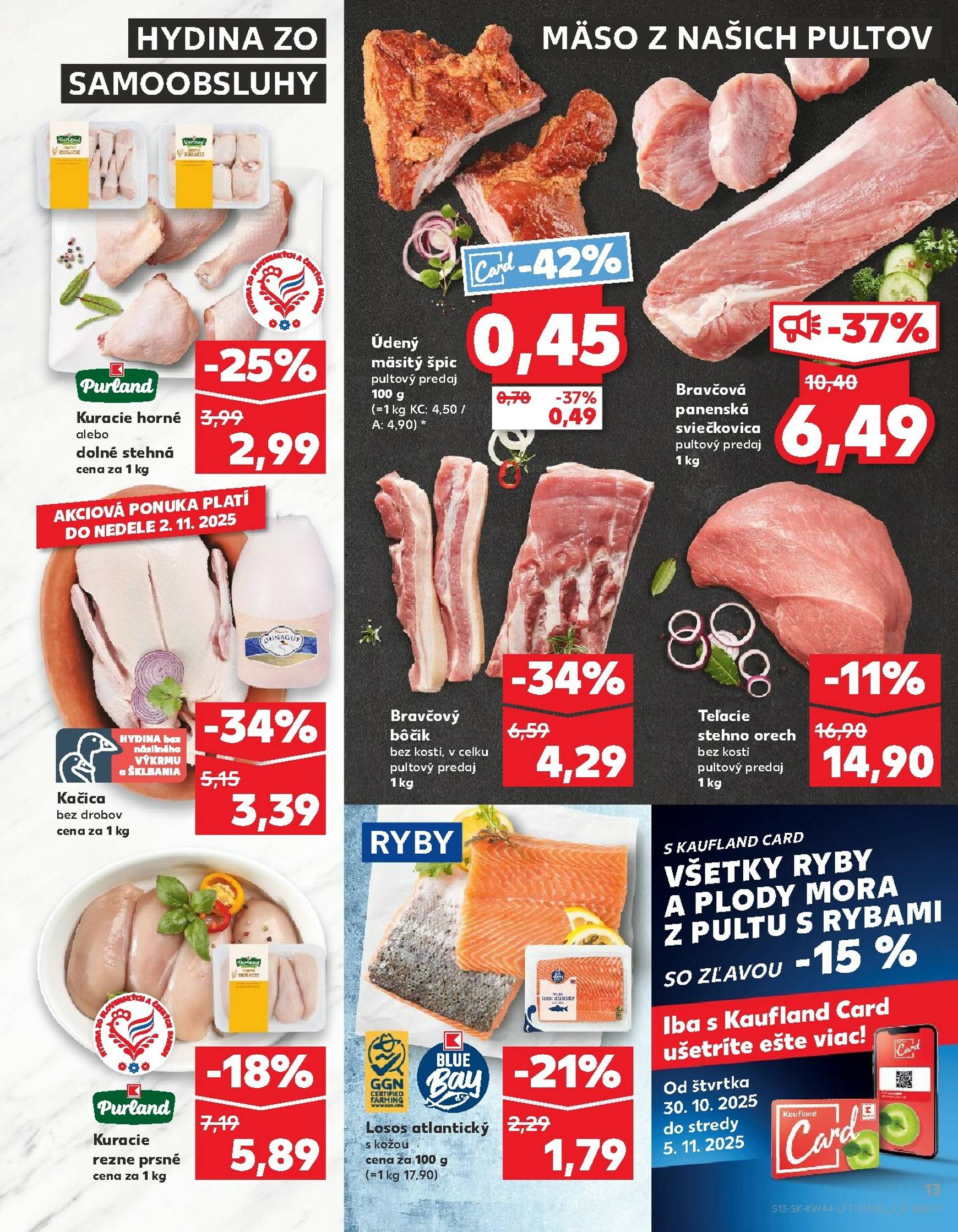 Page 13 of Aktuálny kaufland leták platný od štvrtka 30.10 do 05.11