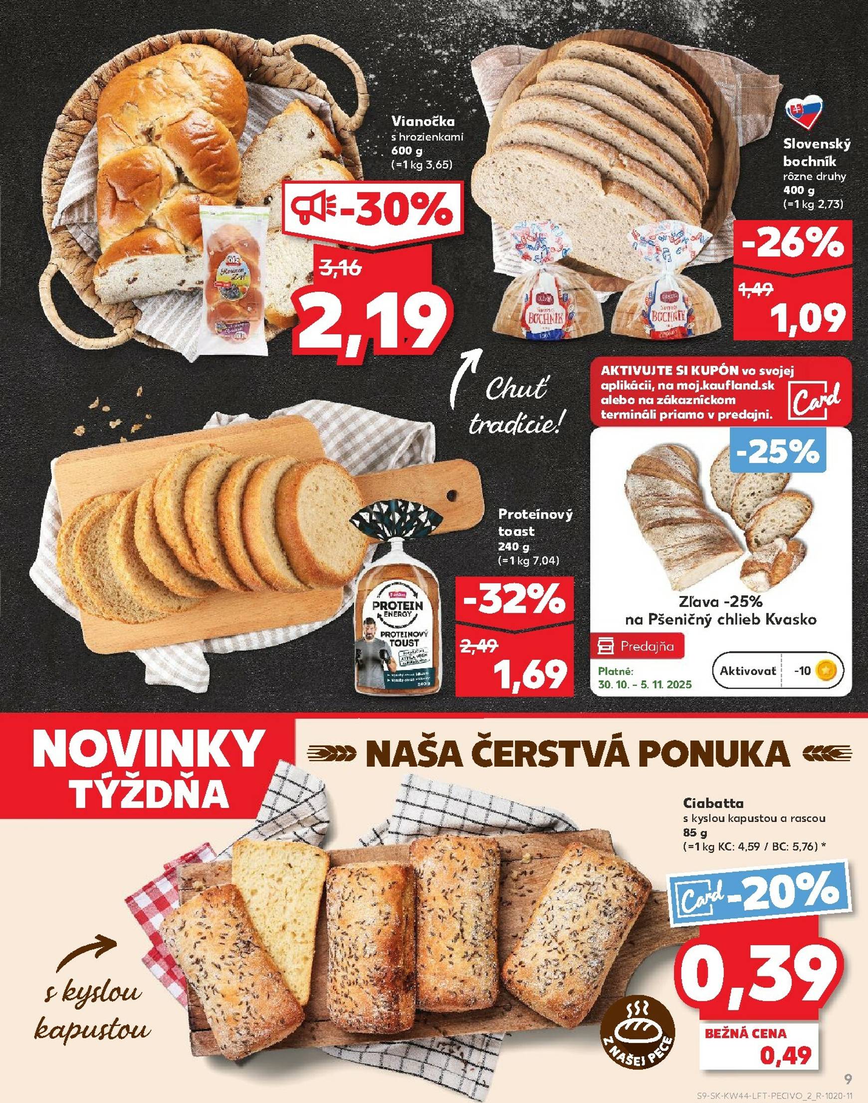 Page 9 of Aktuálny kaufland leták platný od štvrtka 30.10 do 05.11