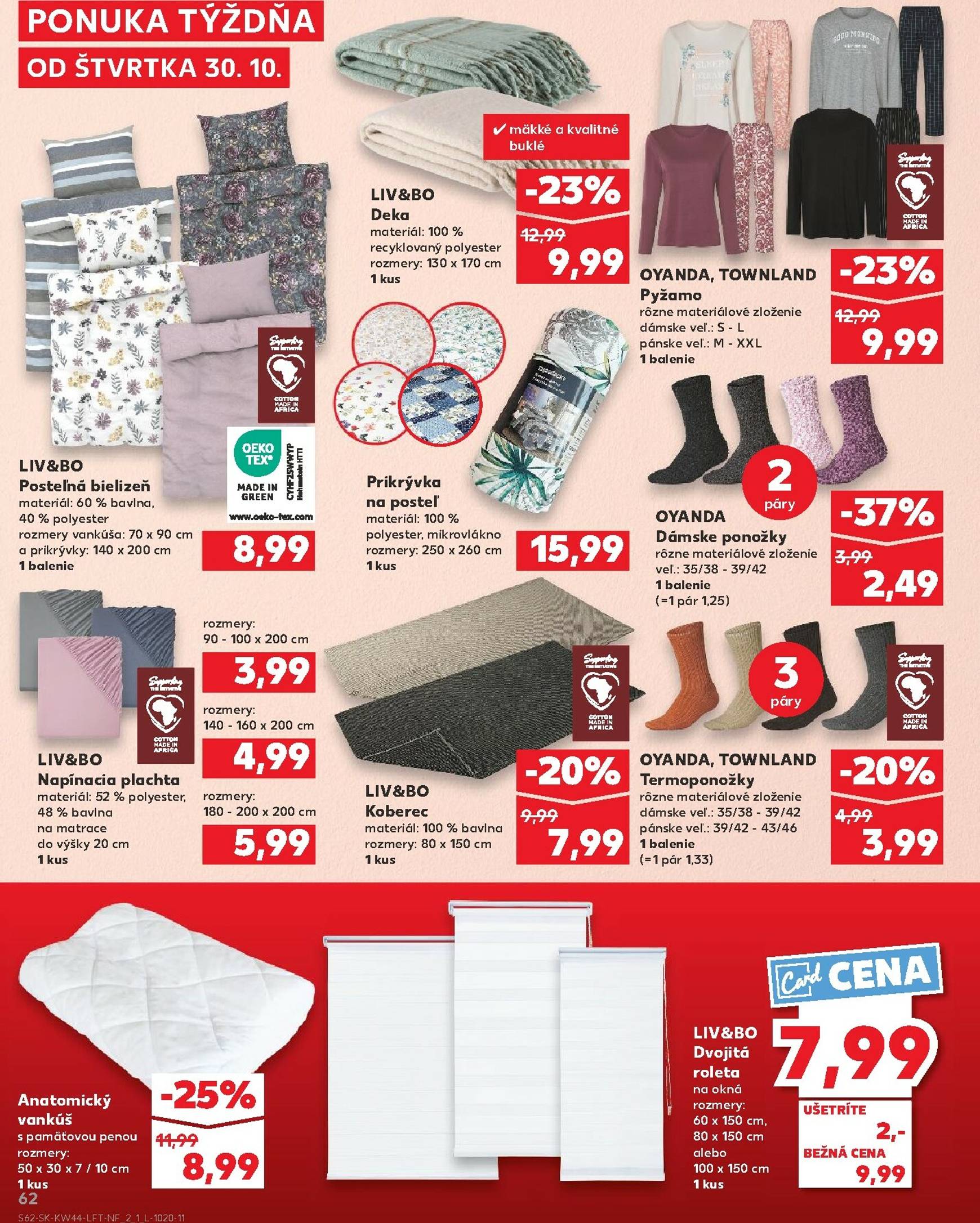 Page 62 of Aktuálny kaufland leták platný od štvrtka 30.10 do 05.11