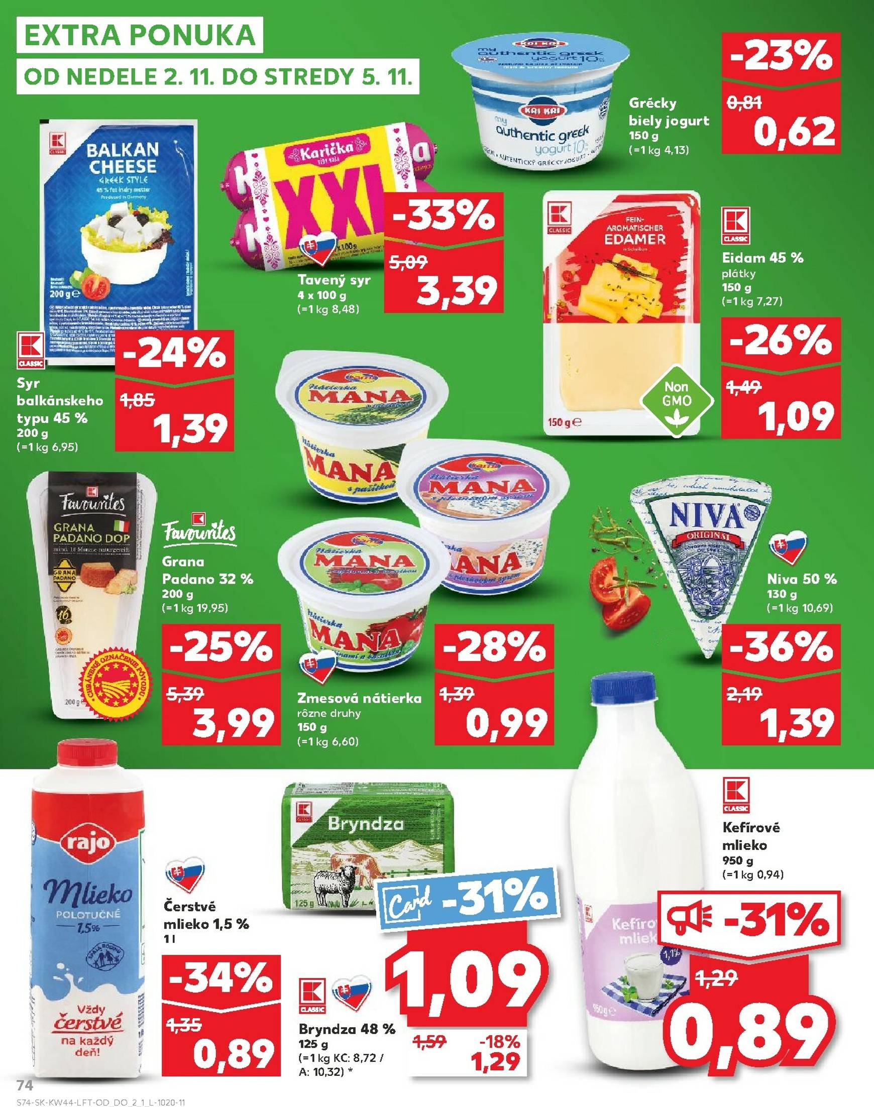 Page 74 of Aktuálny kaufland leták platný od štvrtka 30.10 do 05.11
