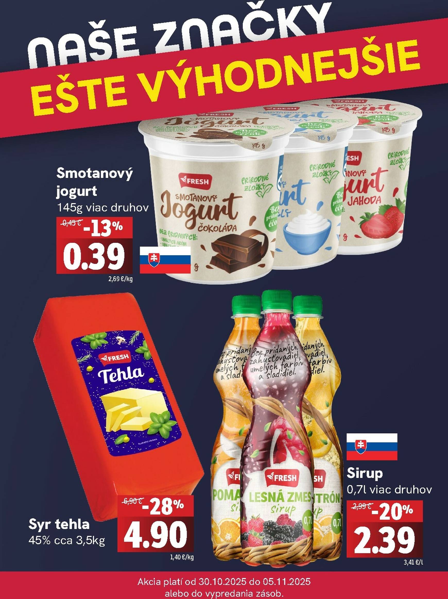 Page 4 of Aktuálny fresh leták platný od štvrtka 30.10 do 05.11