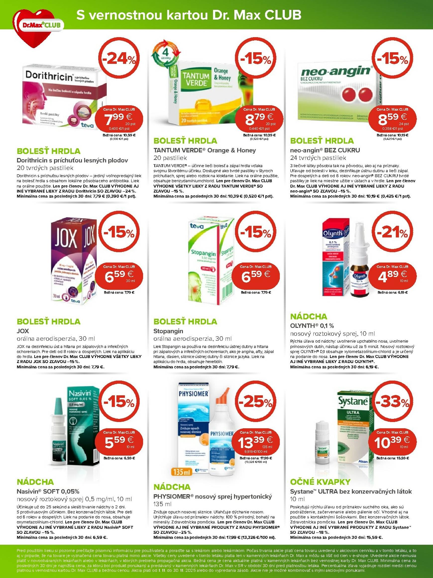 Page 5 of Aktuálny dr-max leták platný od soboty 01.11 do 30.11