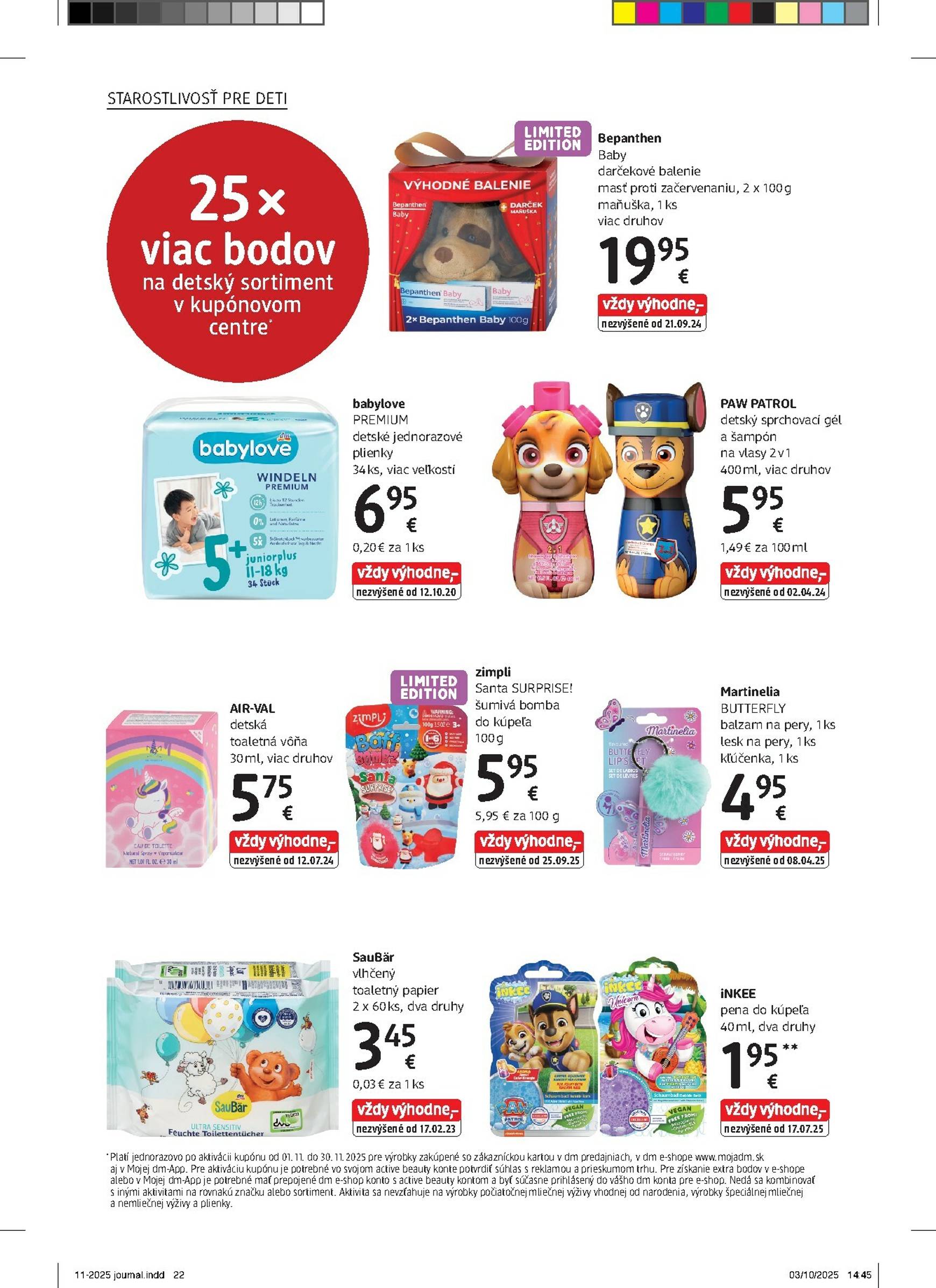 Page 22 of Aktuálny dm-drogerie leták platný od soboty 01.11 do 30.11