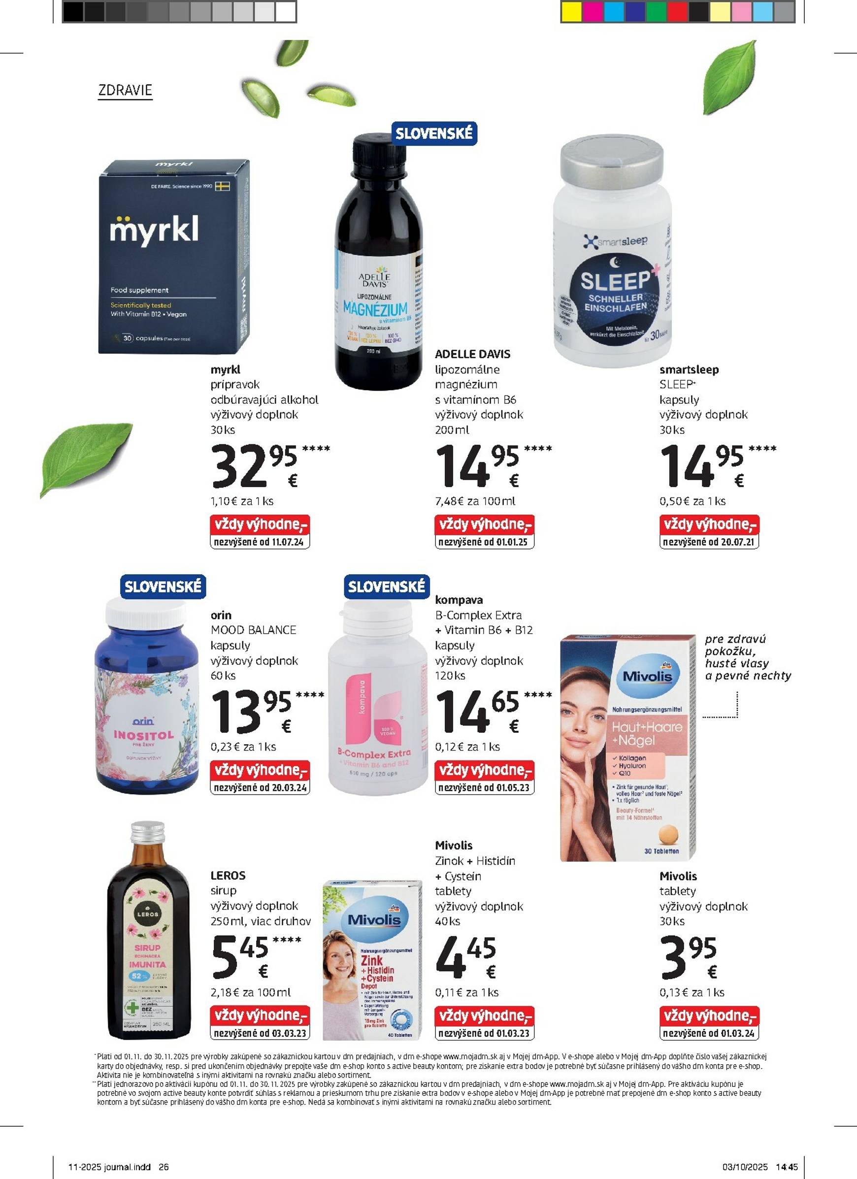 Page 26 of Aktuálny dm-drogerie leták platný od soboty 01.11 do 30.11