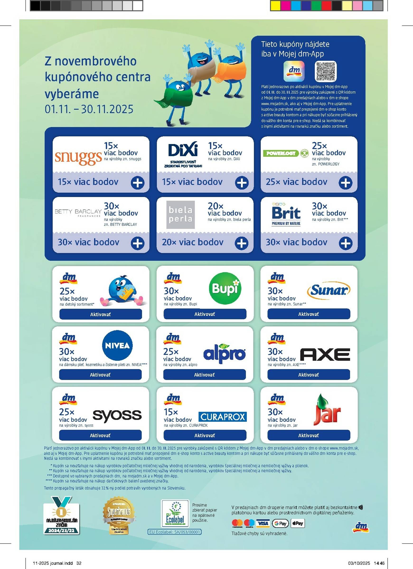 Page 32 of Aktuálny dm-drogerie leták platný od soboty 01.11 do 30.11