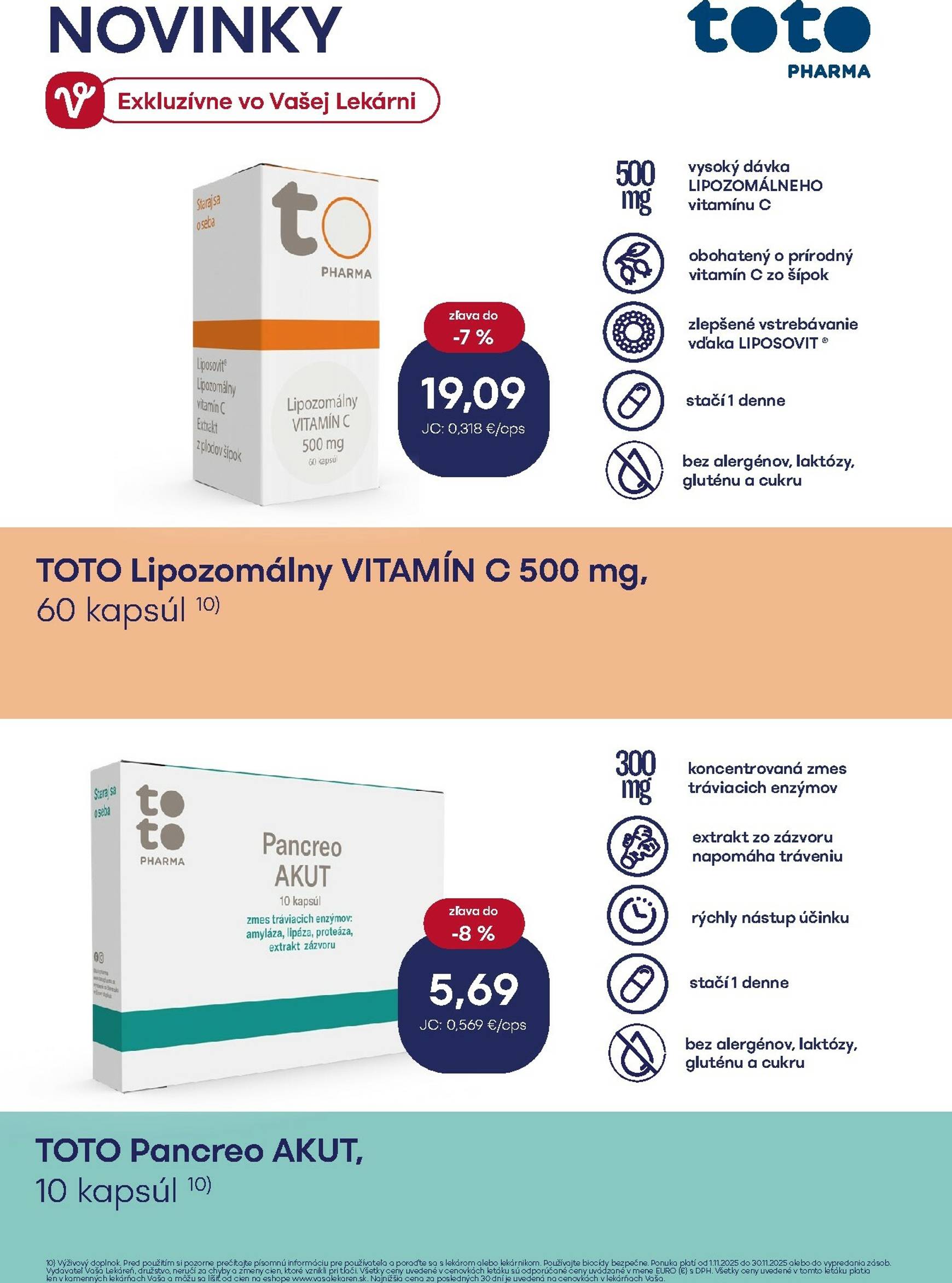 Page 4 of Aktuálny vasa-lekaren leták platný od soboty 01.11 do 30.11