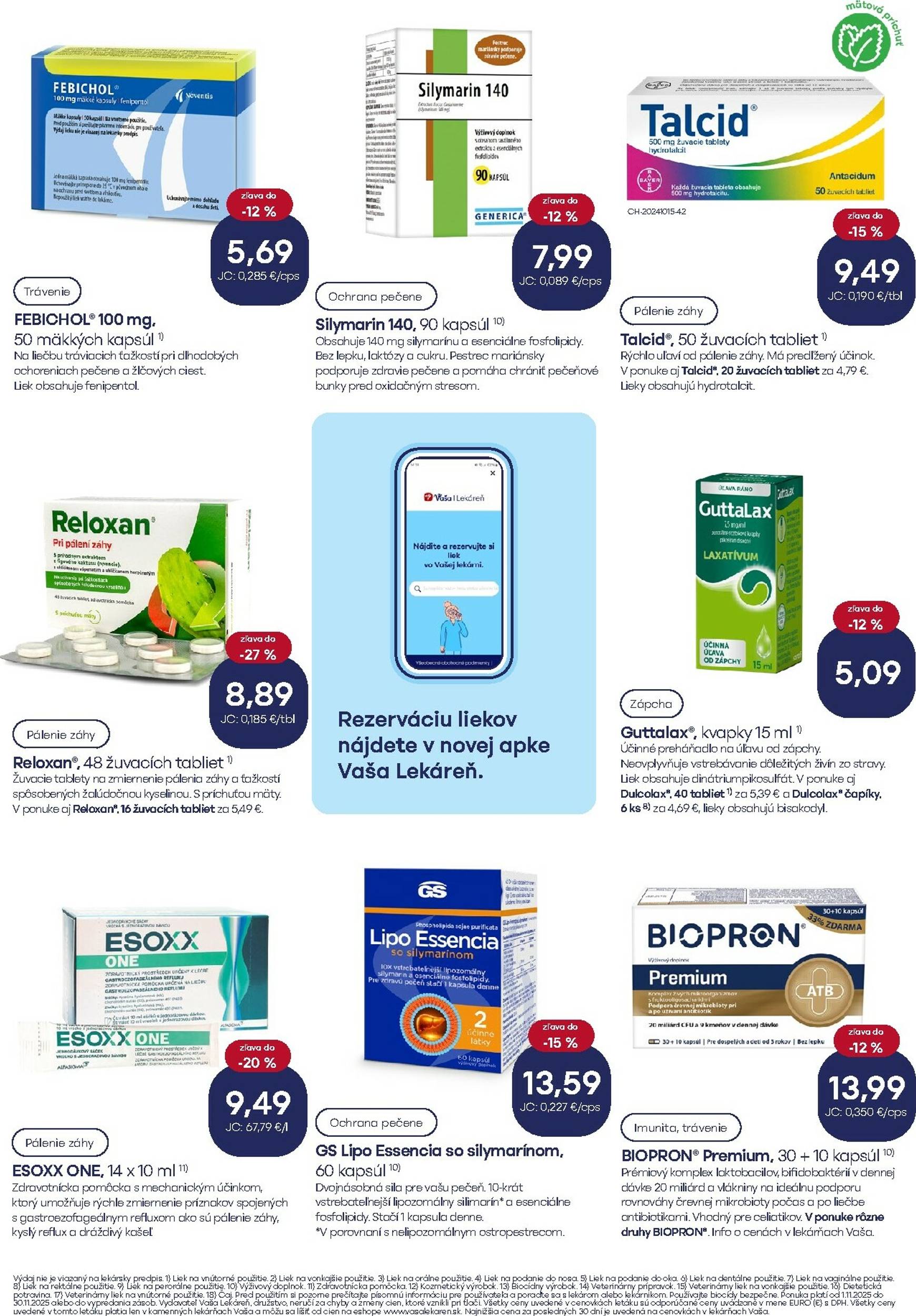 Page 9 of Aktuálny vasa-lekaren leták platný od soboty 01.11 do 30.11