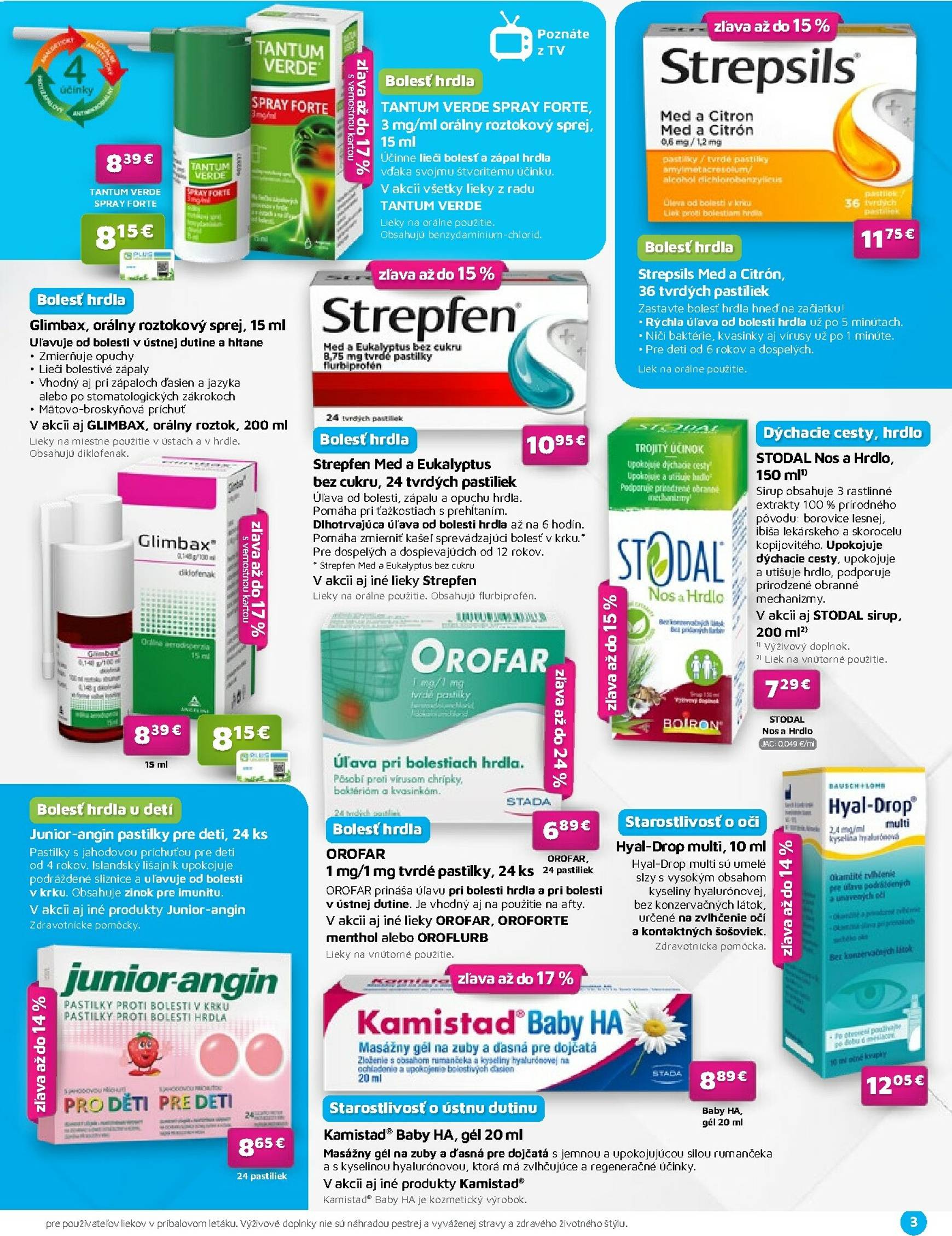 Page 3 of Aktuálny plus-lekaren leták platný od soboty 01.11 do 30.11