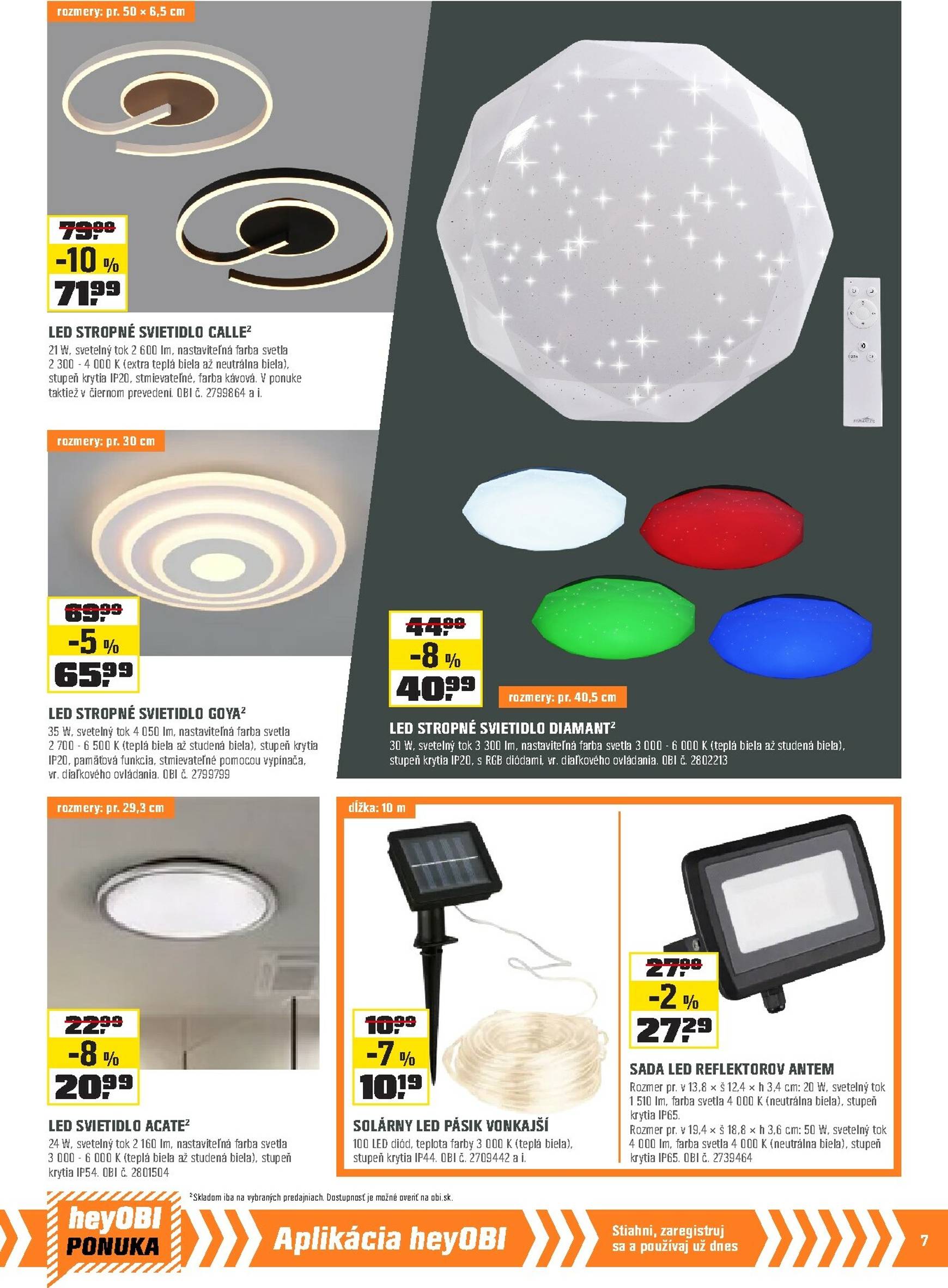 Page 7 of Aktuálny obi leták platný od soboty 01.11 do 30.11