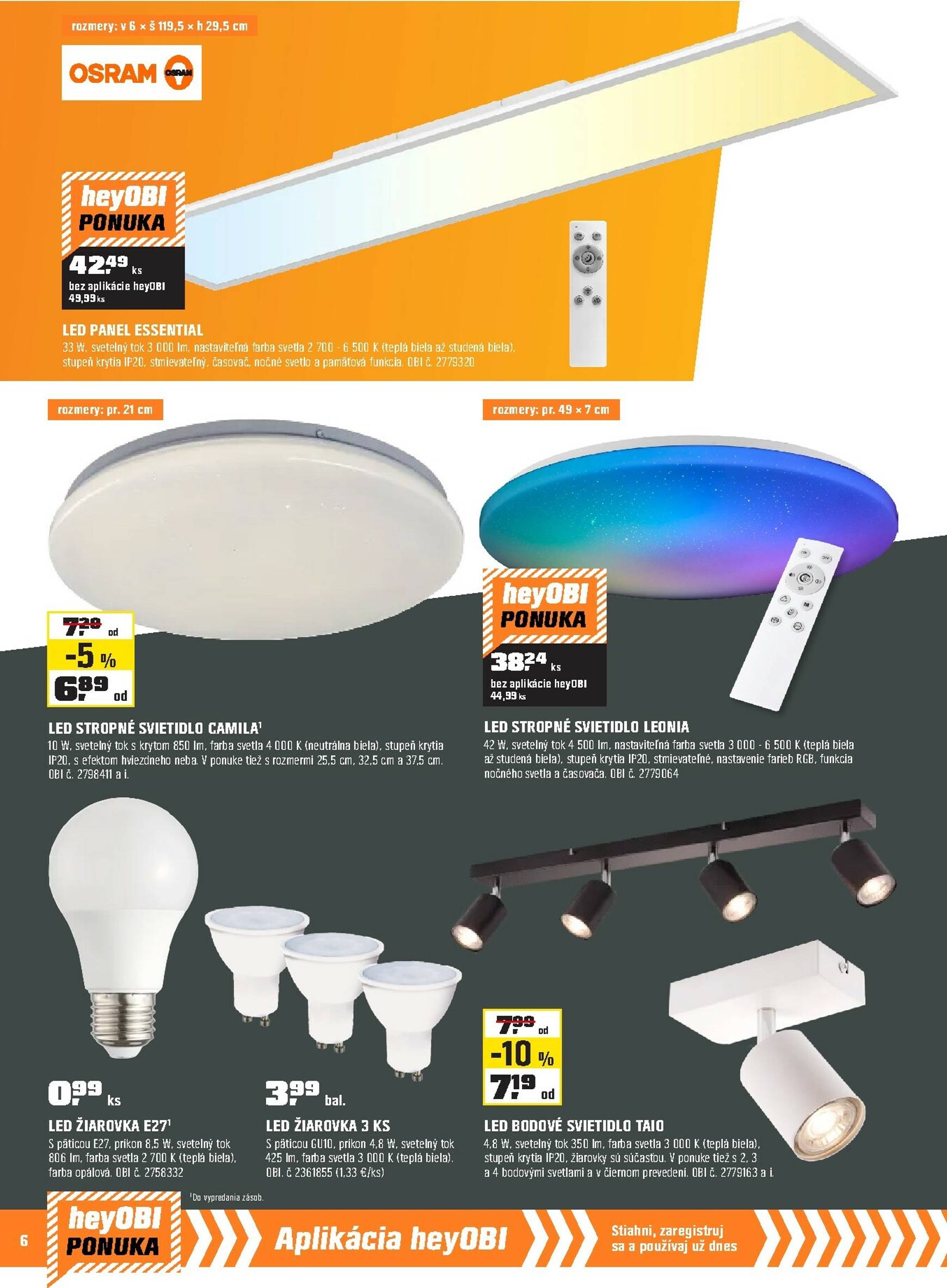 Page 6 of Aktuálny obi leták platný od soboty 01.11 do 30.11