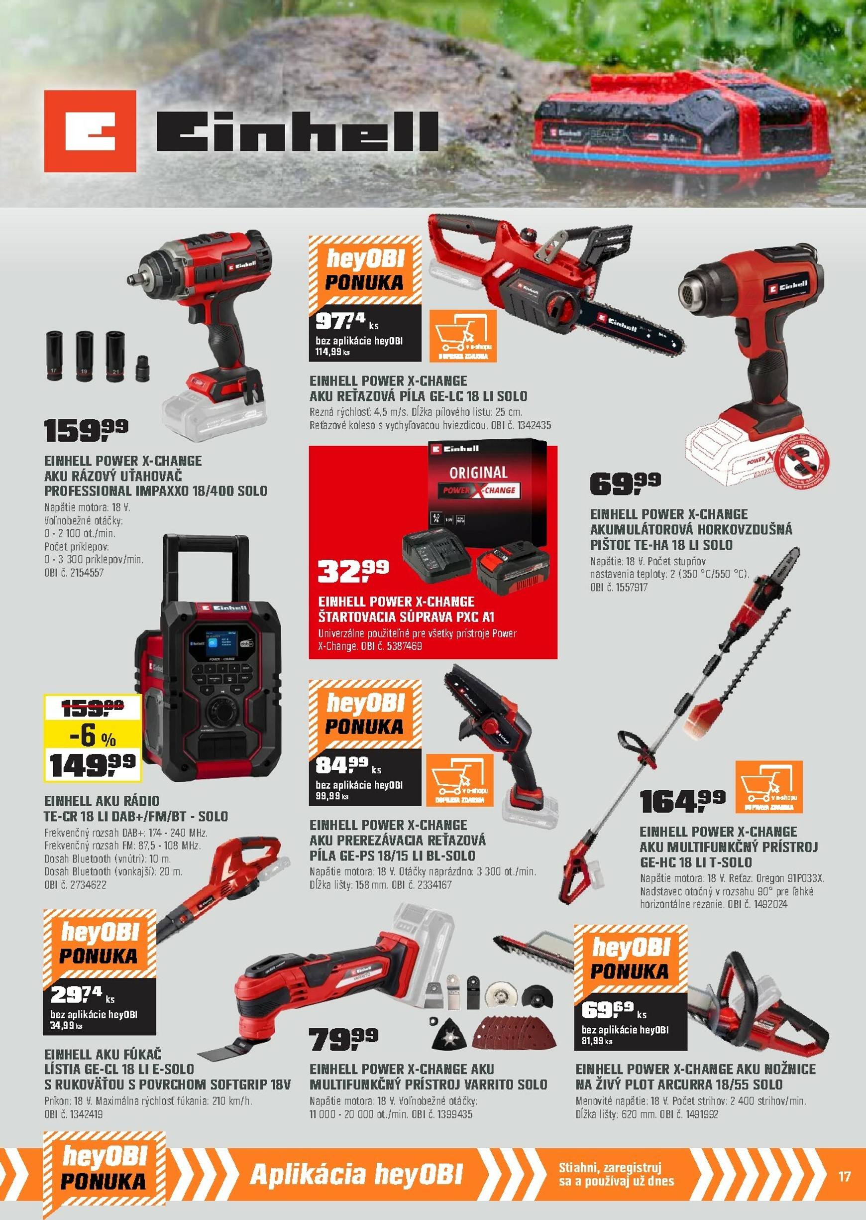 Page 17 of Aktuálny obi leták platný od soboty 01.11 do 30.11