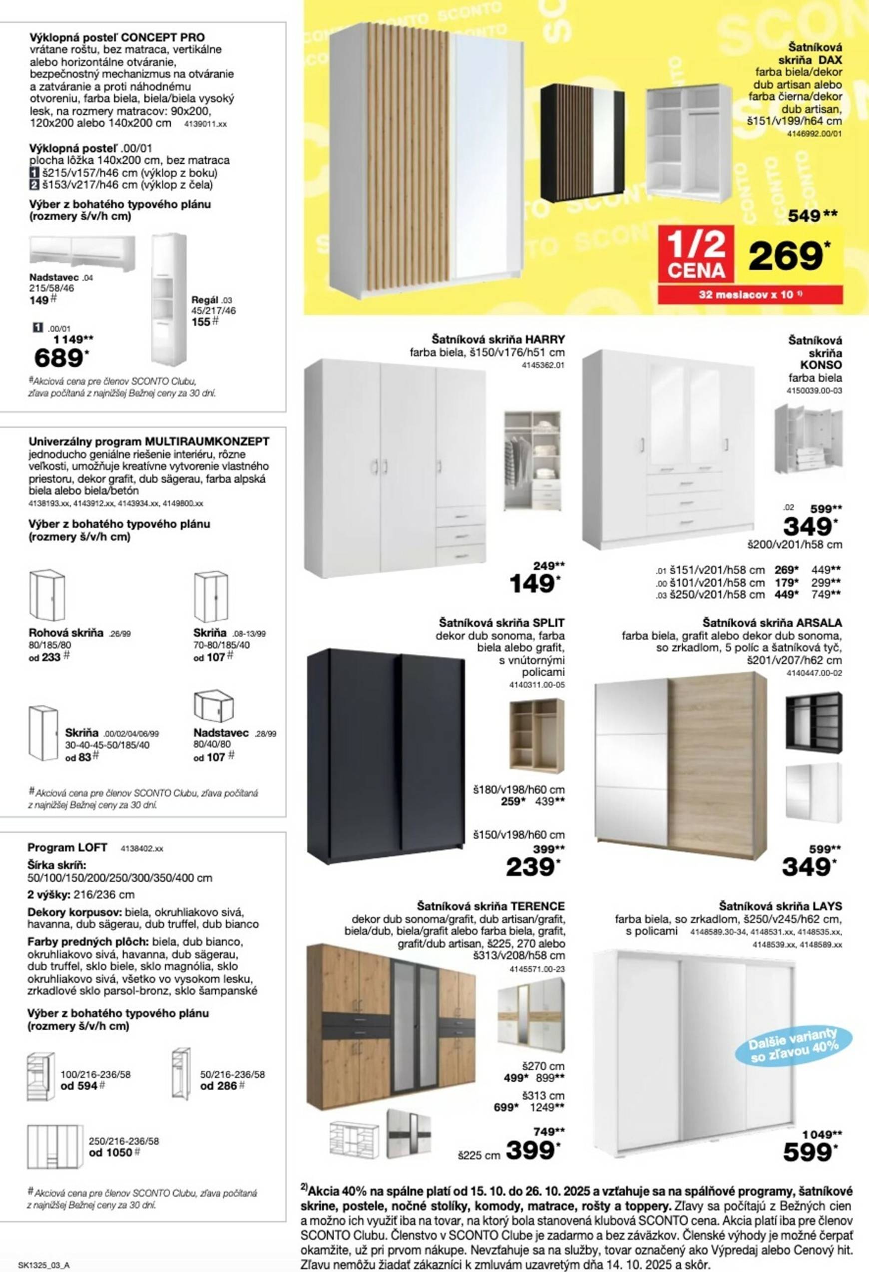 Page 3 of Aktuálny sconto-nabytok leták platný od stredy 15.10 do 04.11