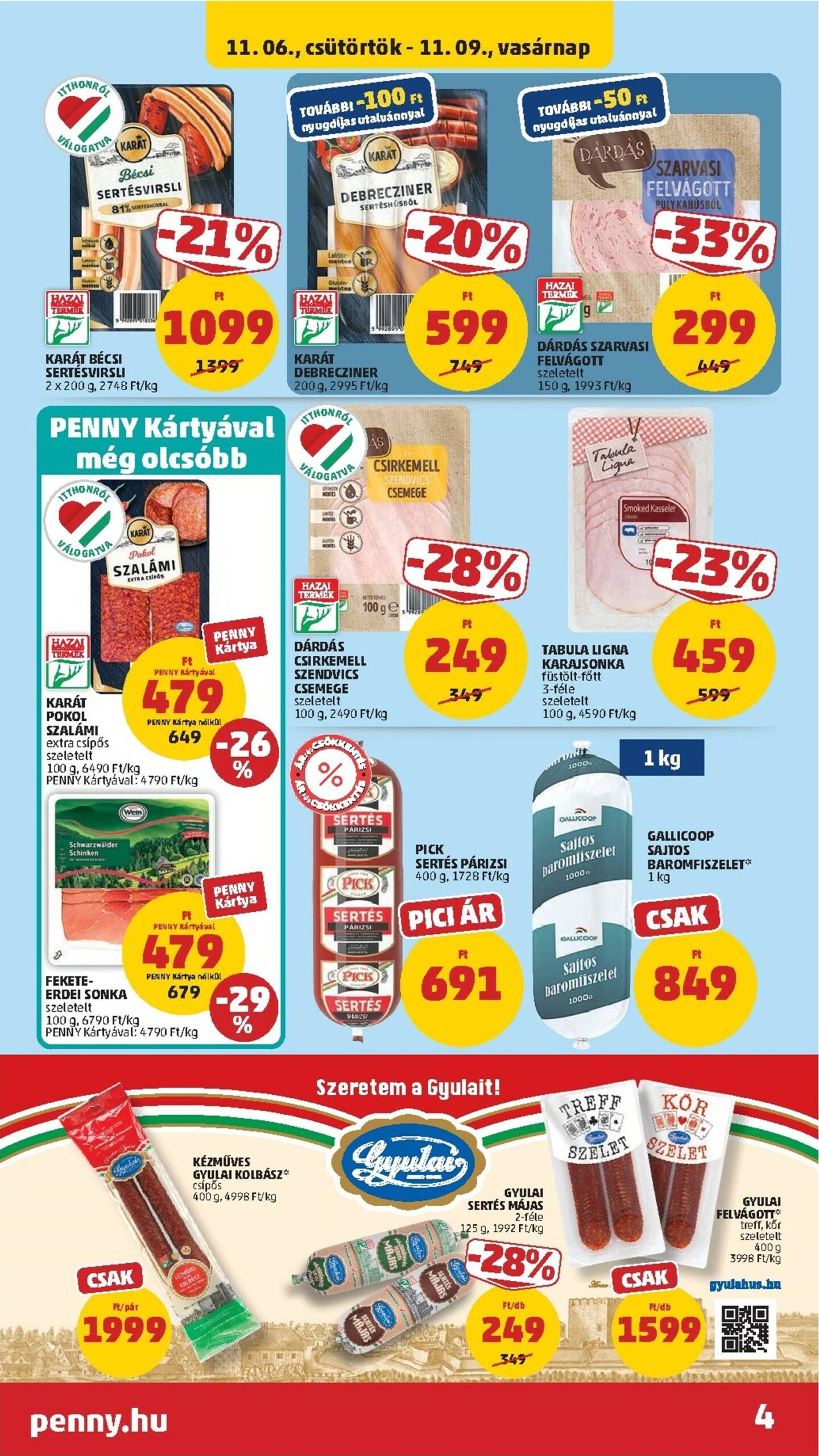 Page 4 of Aktuálny penny-madarsko leták platný od štvrtka 06.11 do 12.11